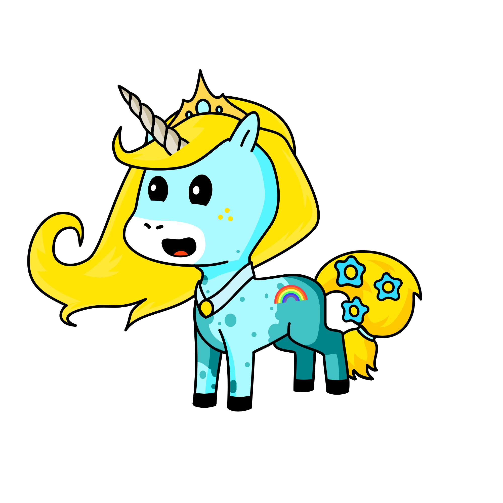 Dawn, the unicorn