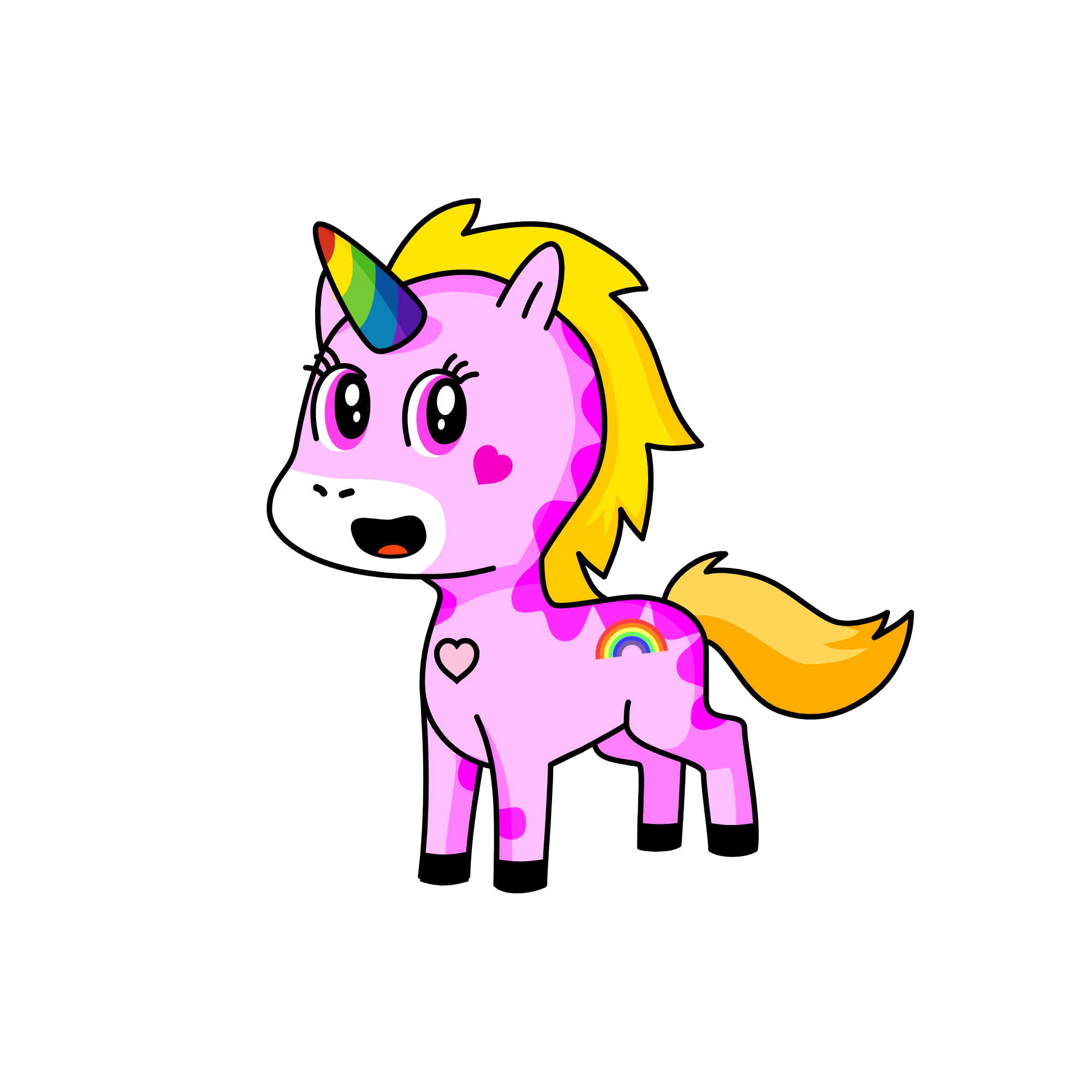 happy unicorns , the unicorn