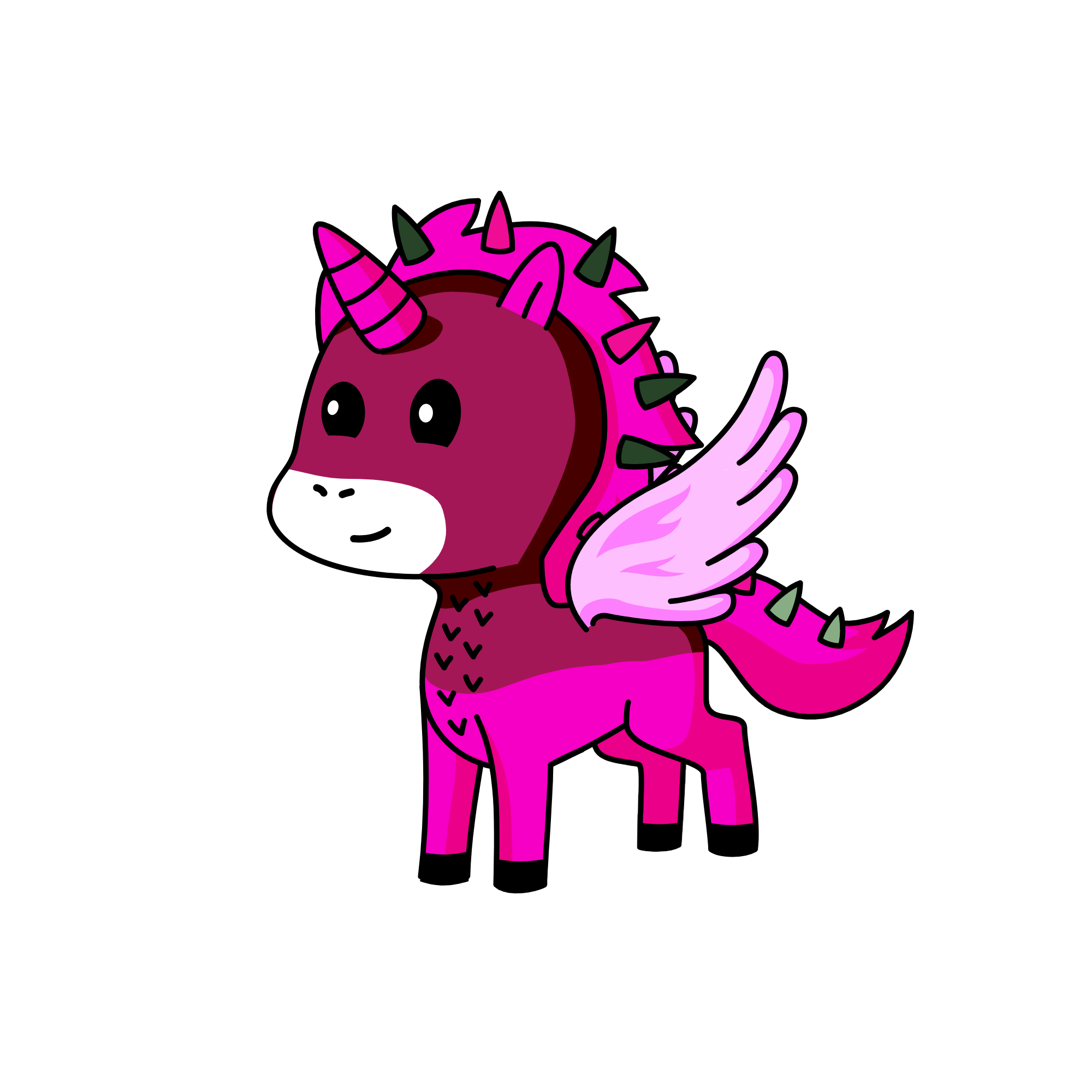 MY UNICORN HAS WINGS AND URS DOESNT, the unicorn