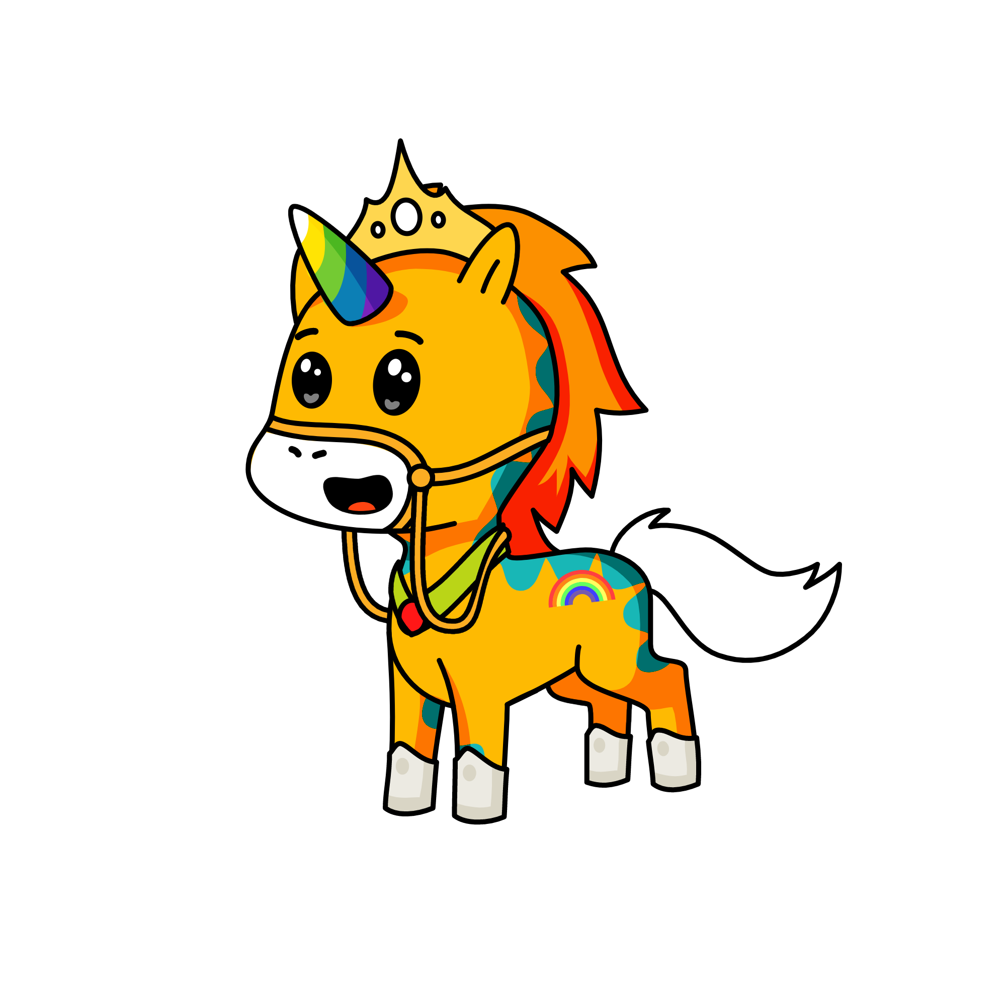 orange sqaud uni, the unicorn