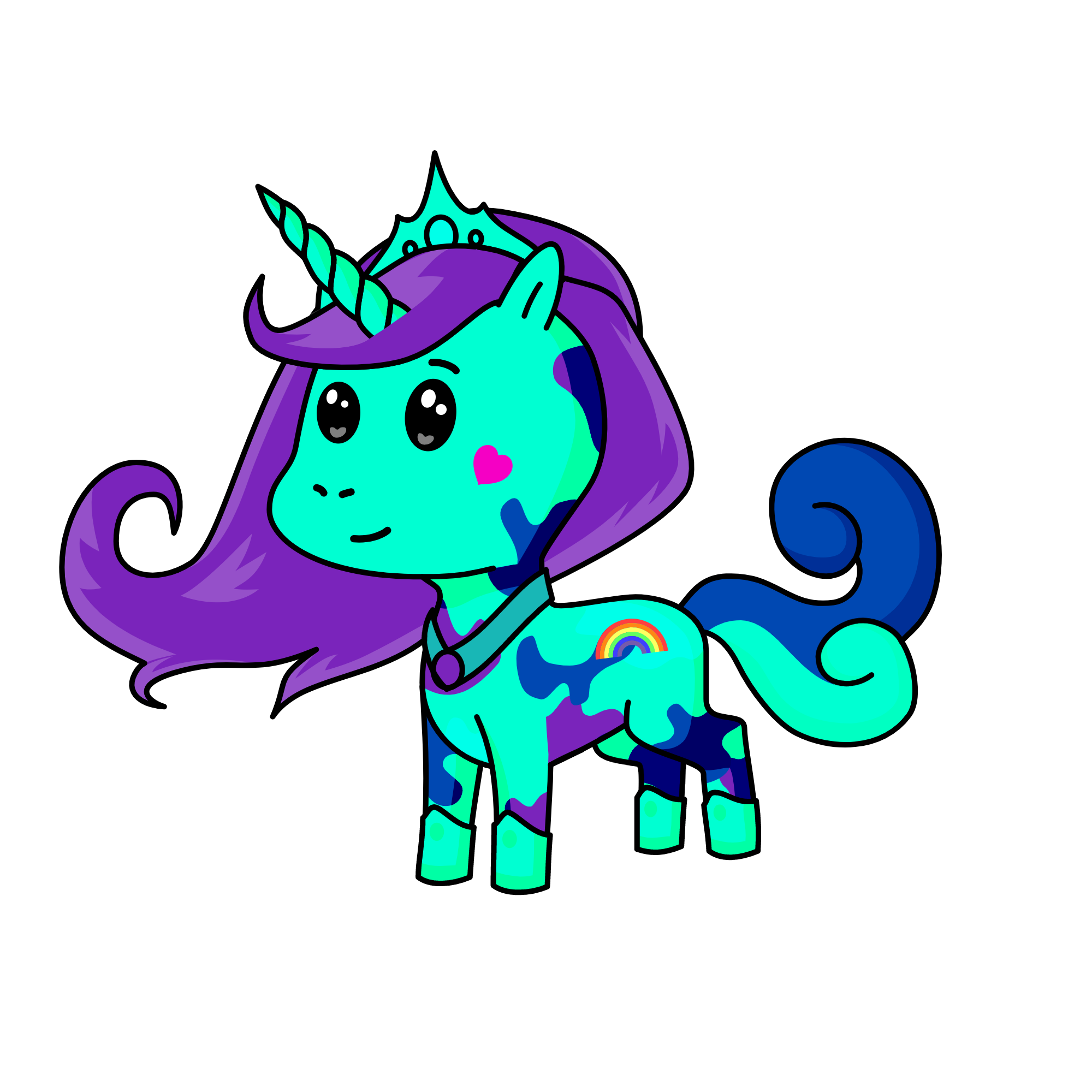 Silver, the unicorn