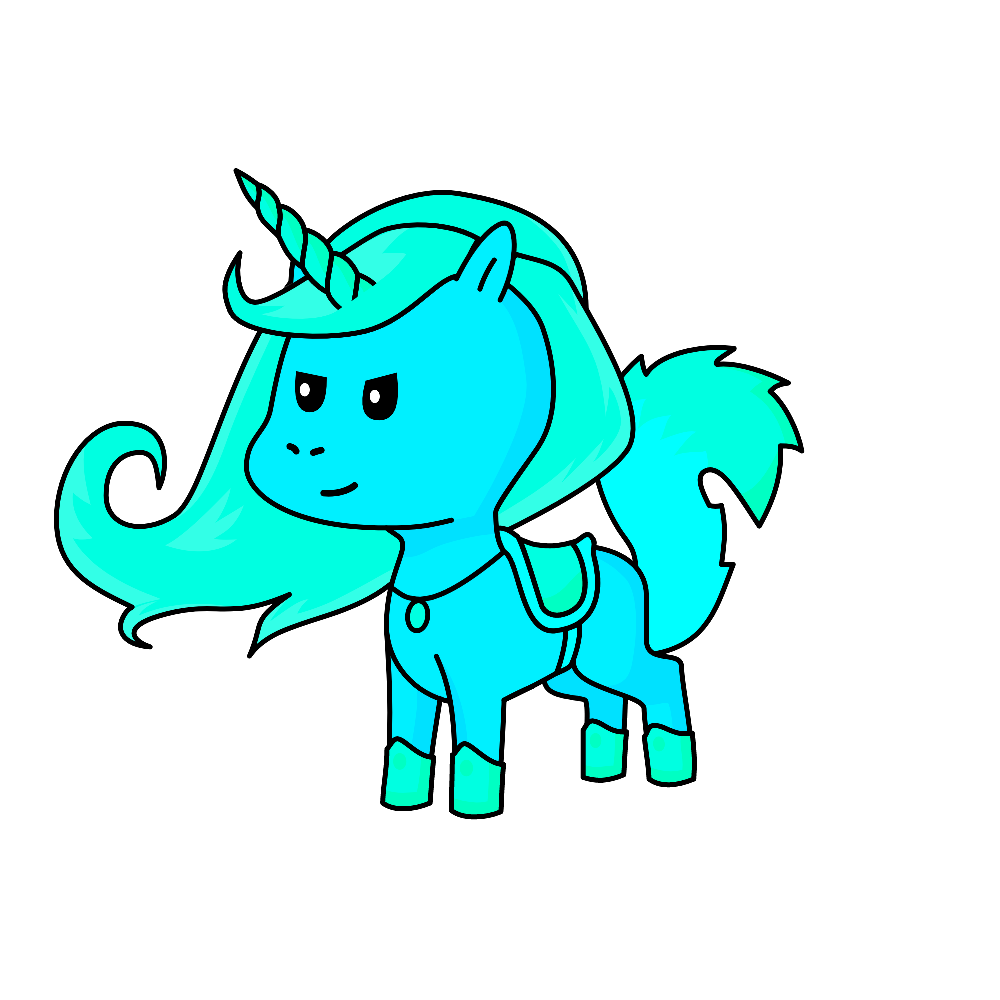 Snow, the unicorn