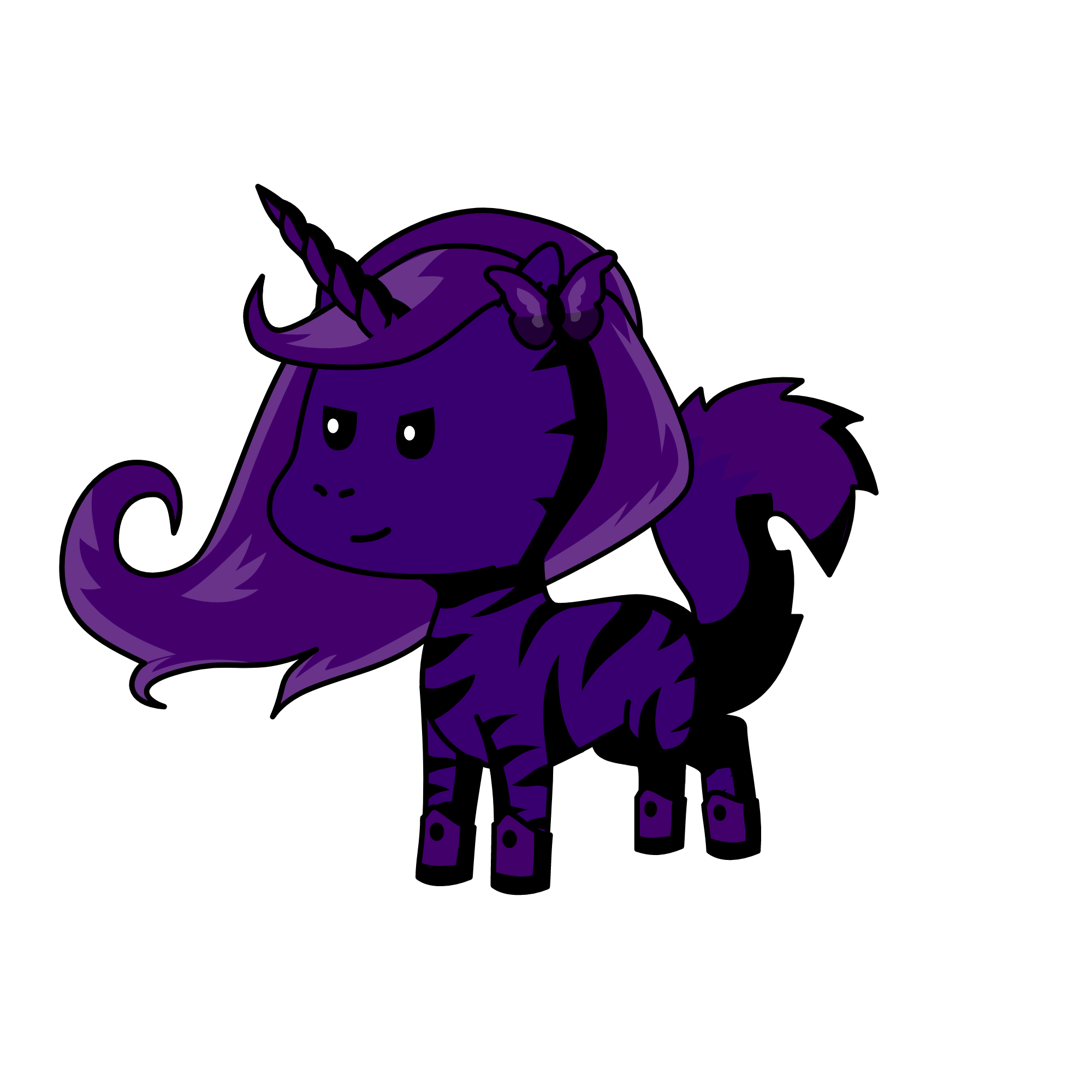 Indigo, the unicorn