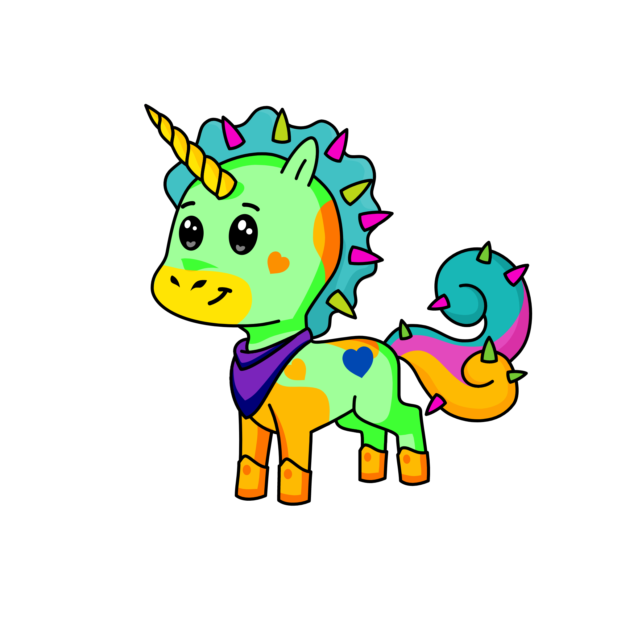 Taggie, the unicorn