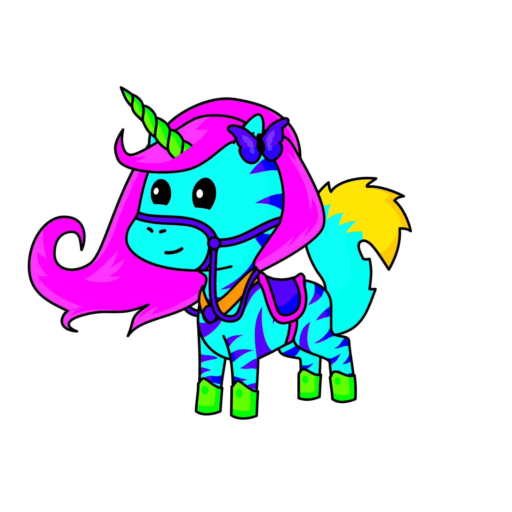 Taggie The Unicorn, the unicorn