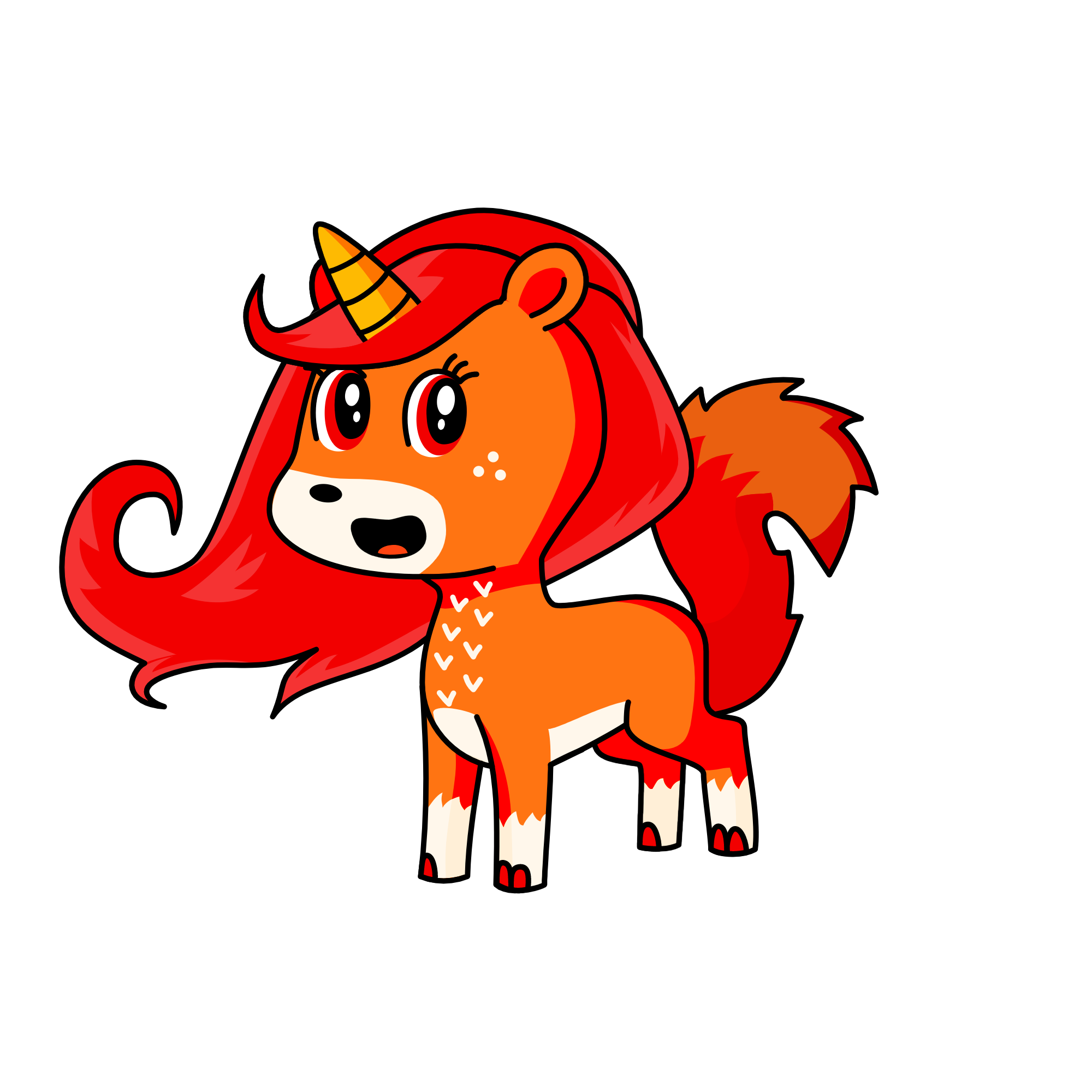 Foxxy, the unicorn