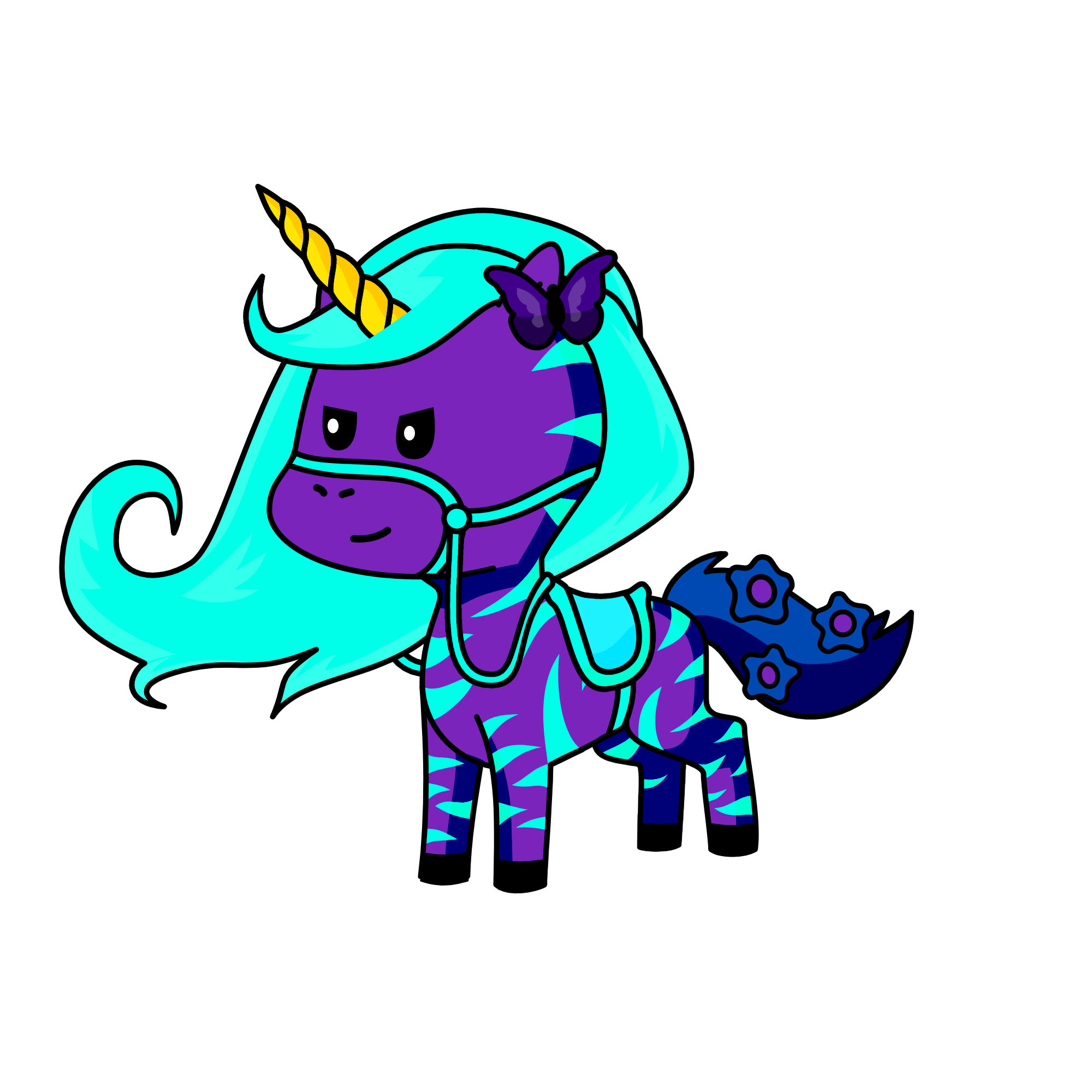 Silver, the unicorn