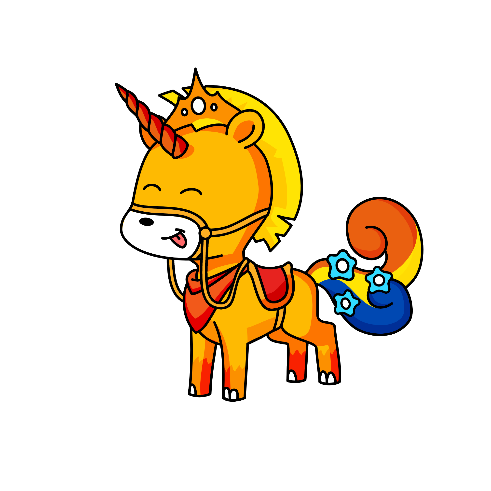 fox, the unicorn