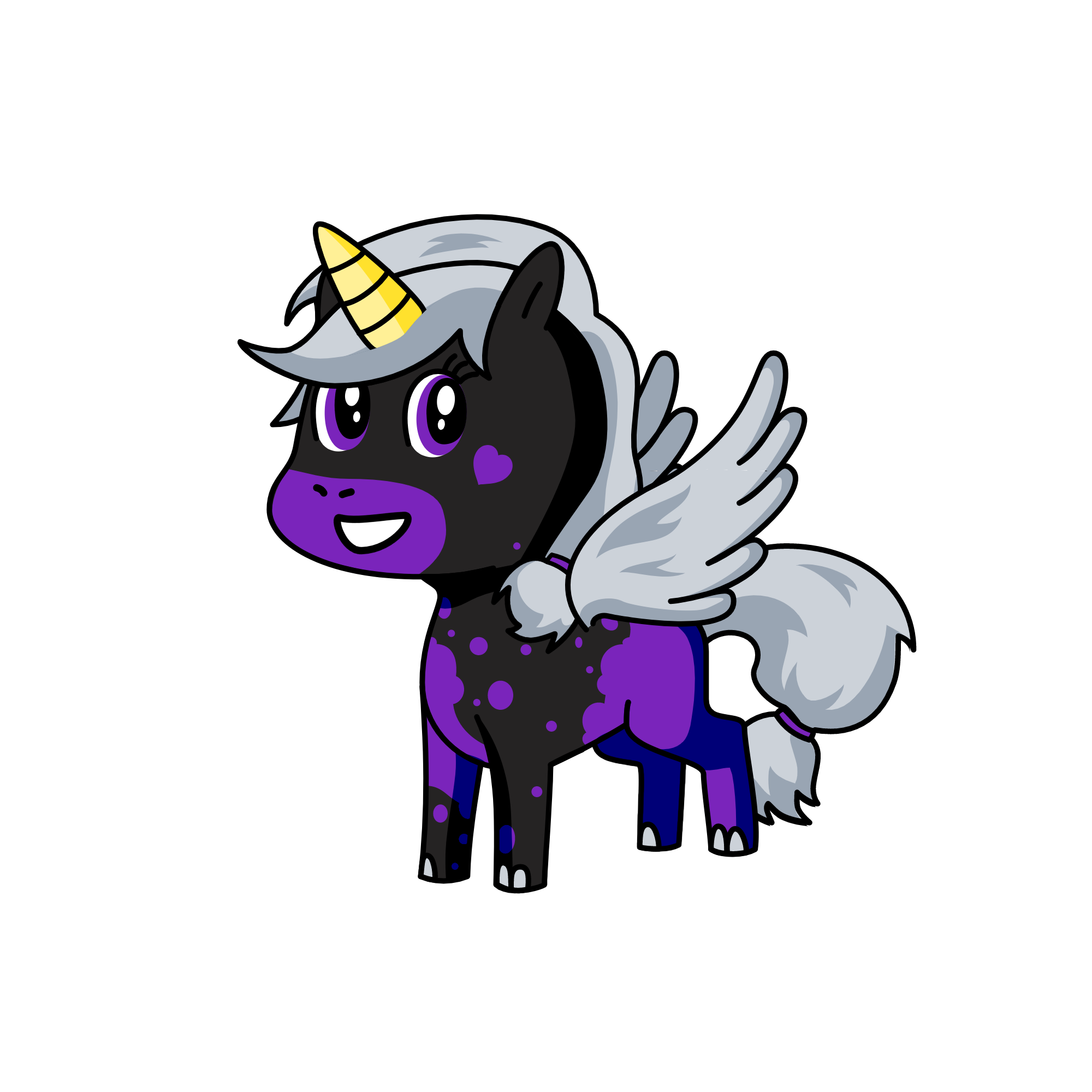 I Must Really Like Purple, the unicorn