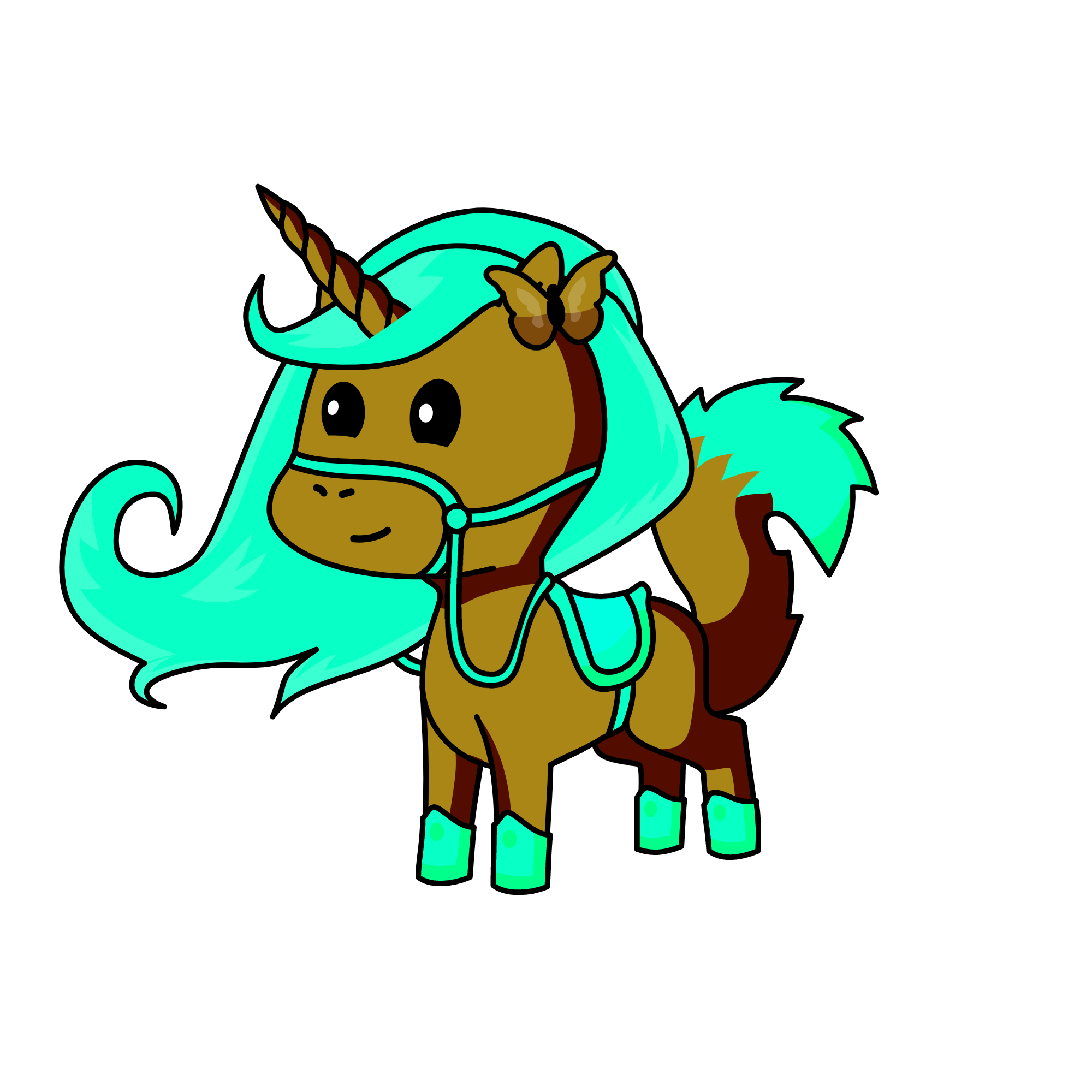 Mint, the unicorn