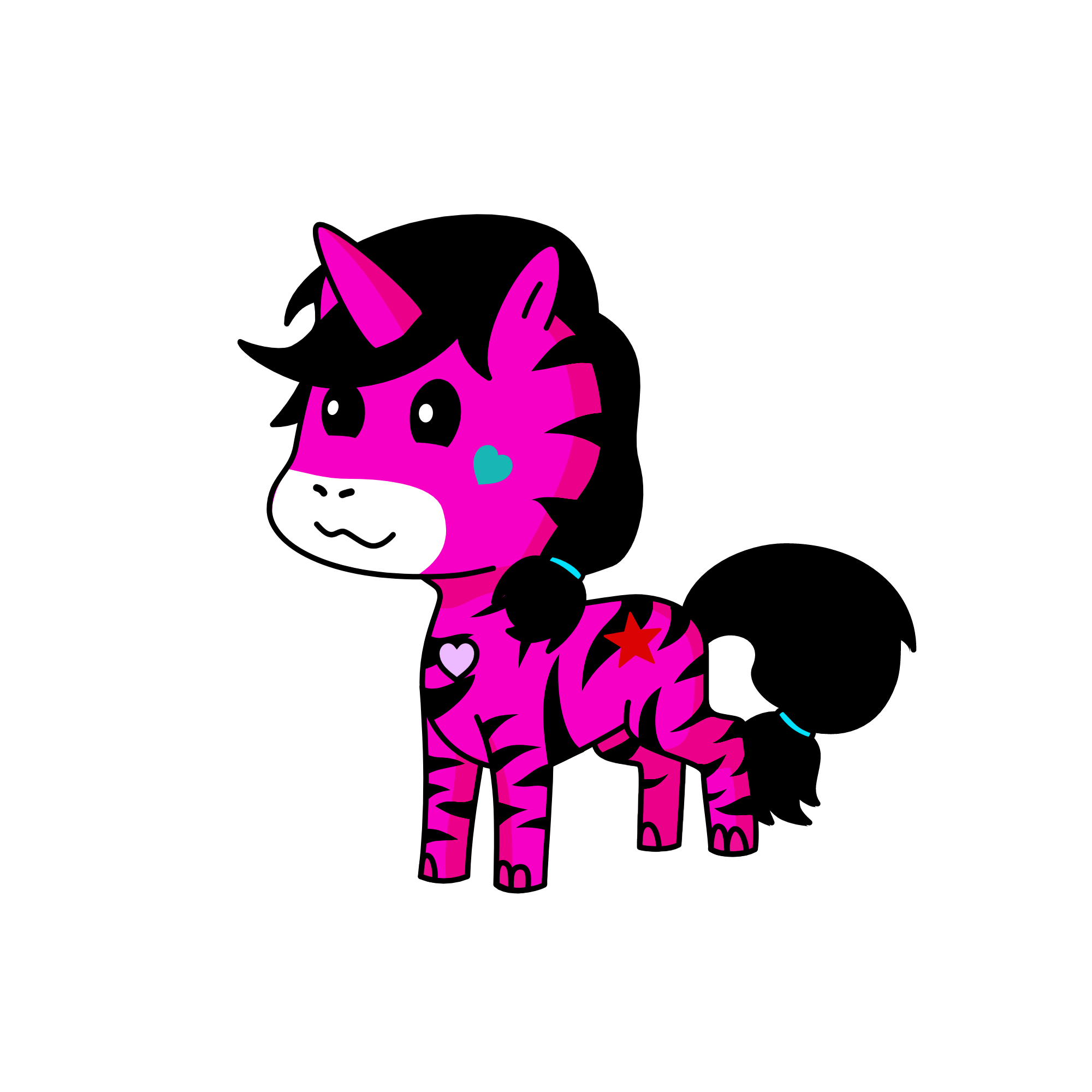 Zeebre, the unicorn
