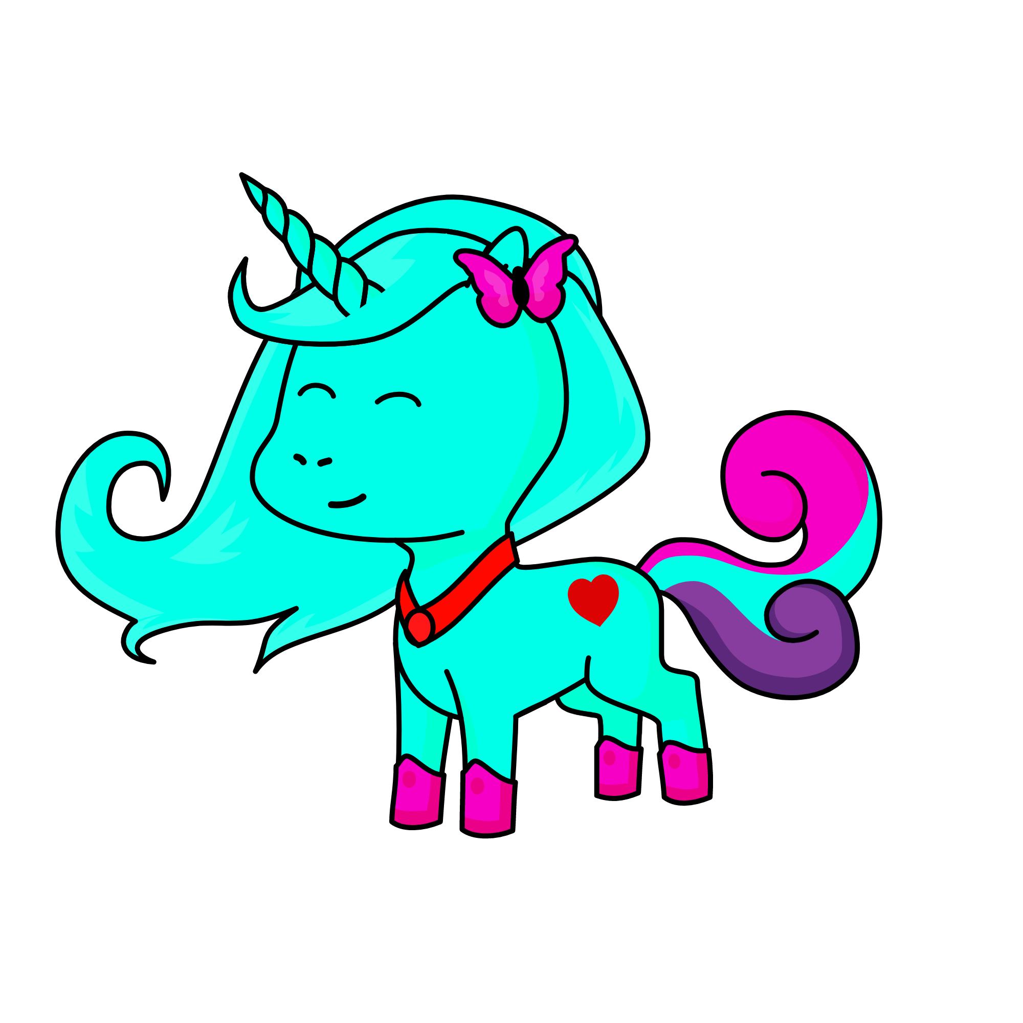 Birthday Unicorn, the unicorn
