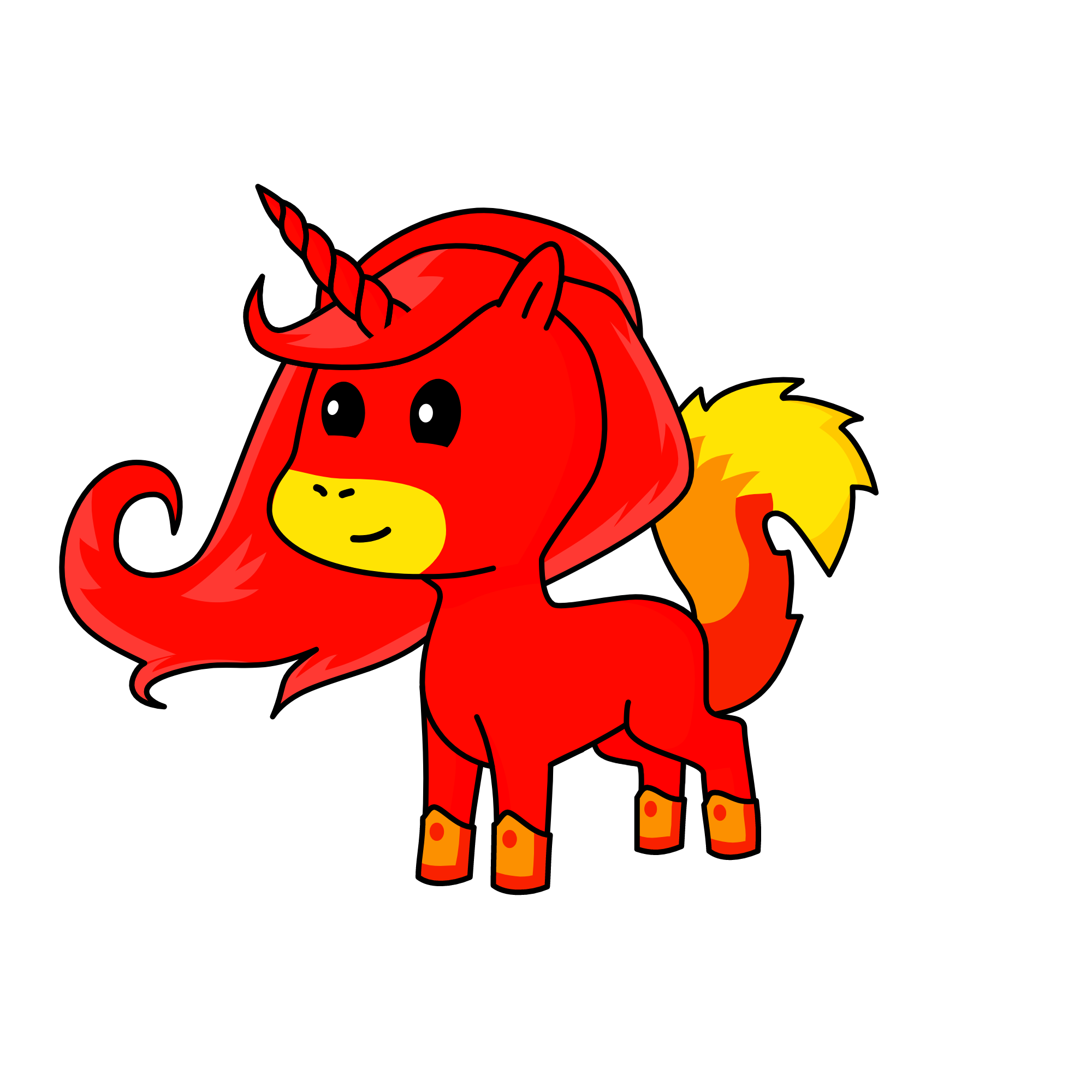 Fire, the unicorn