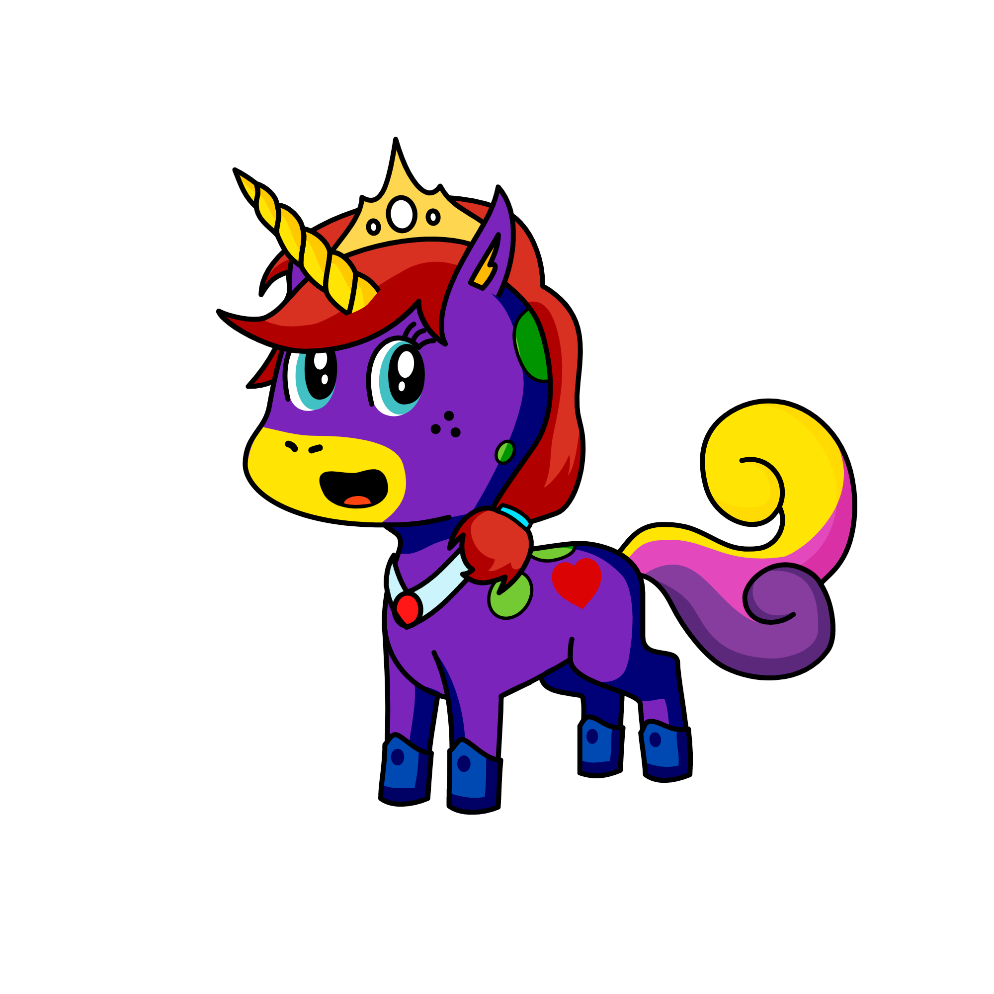 Maddie age 8, the unicorn