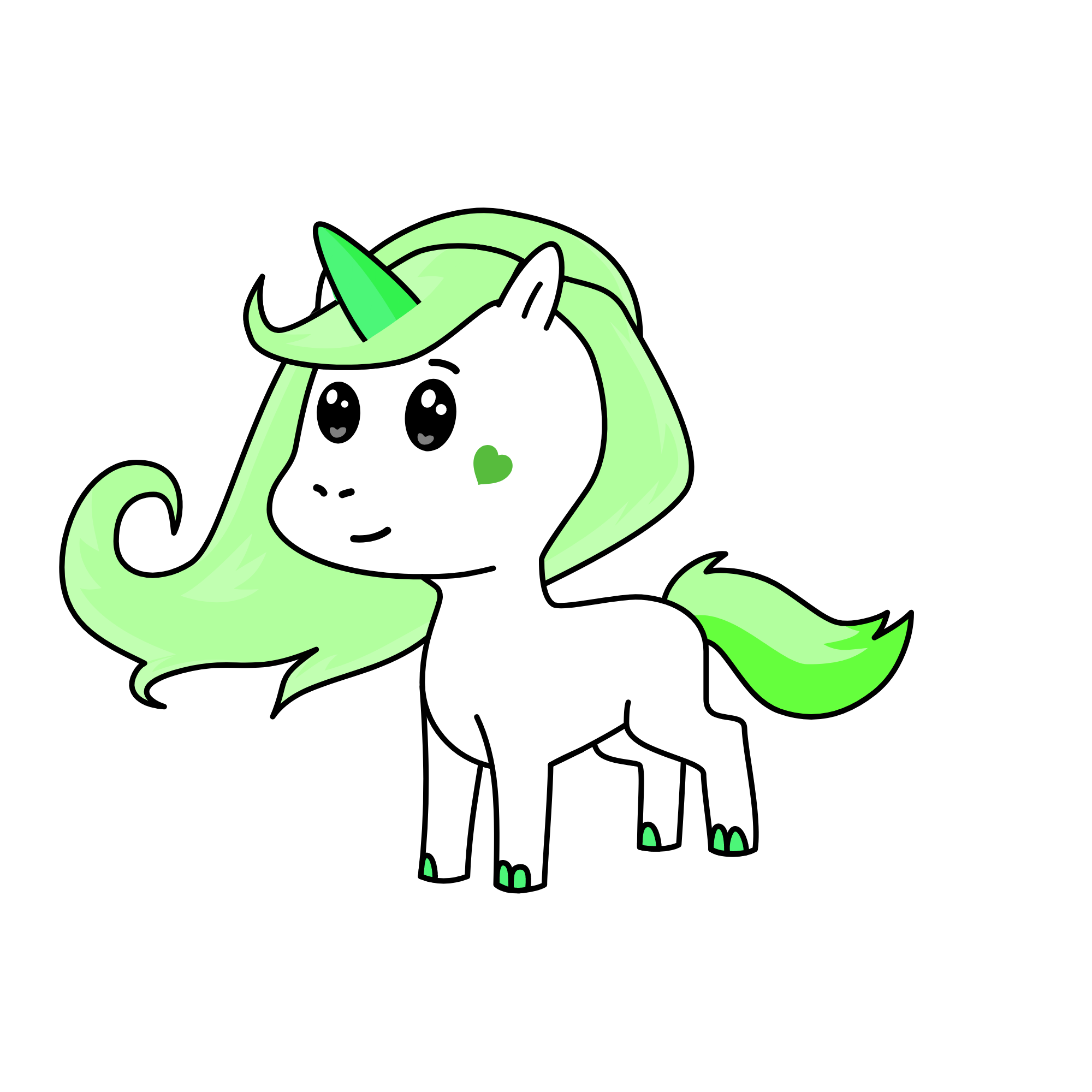 Mint, the unicorn