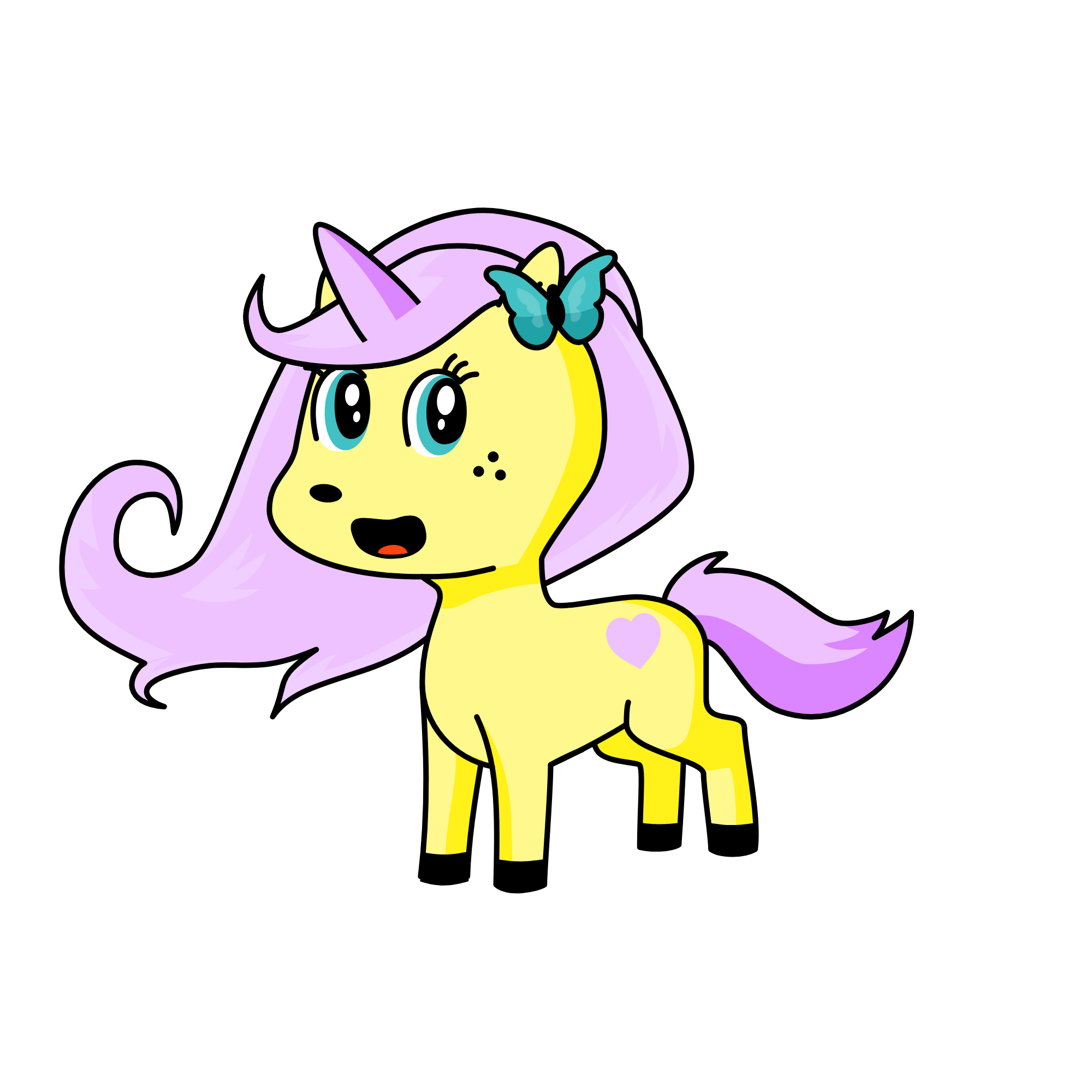 shy something its from my little poney, the unicorn