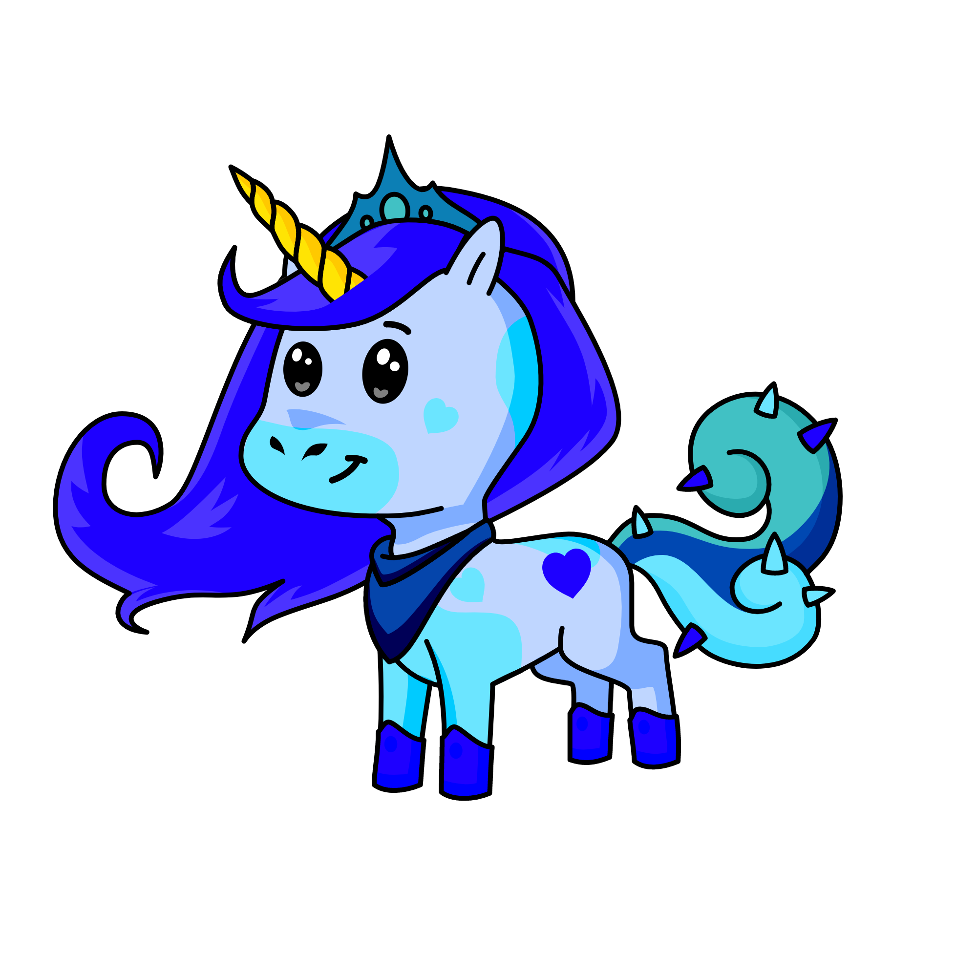 Blue Leigh, the unicorn
