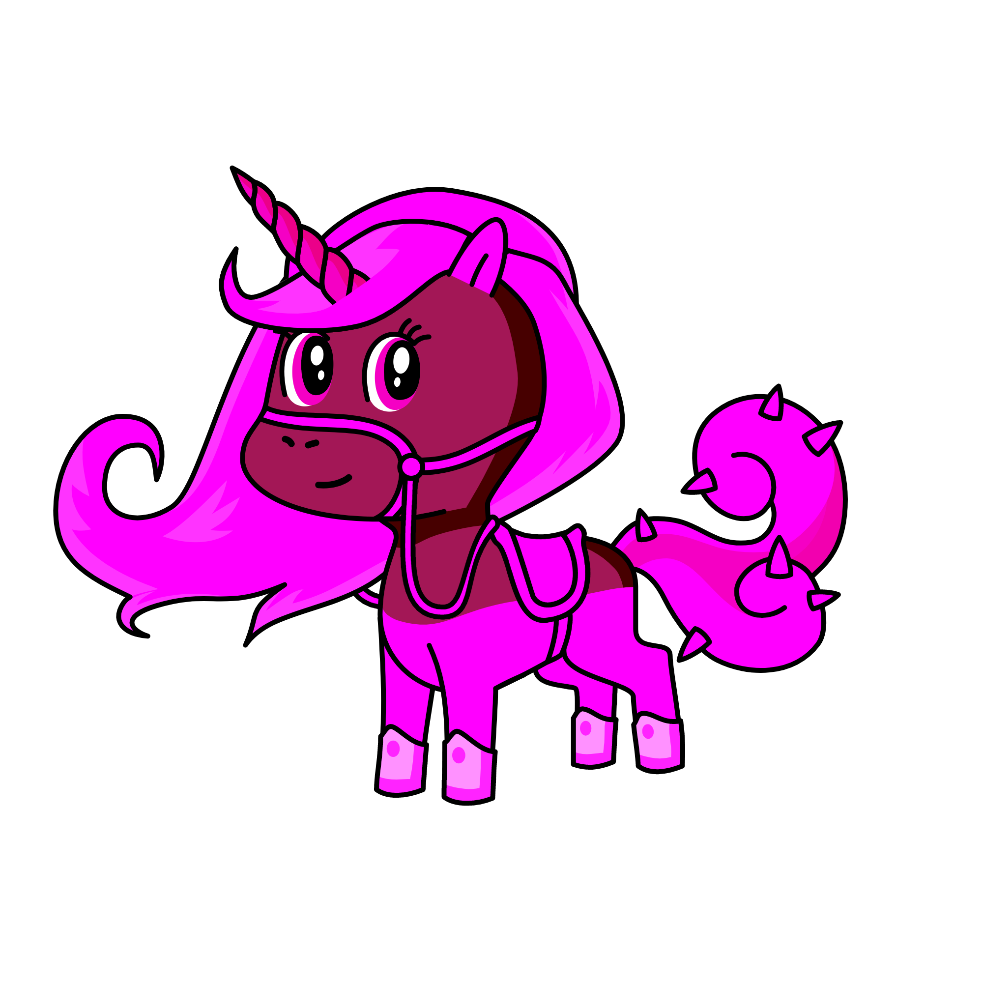 Pink, the unicorn