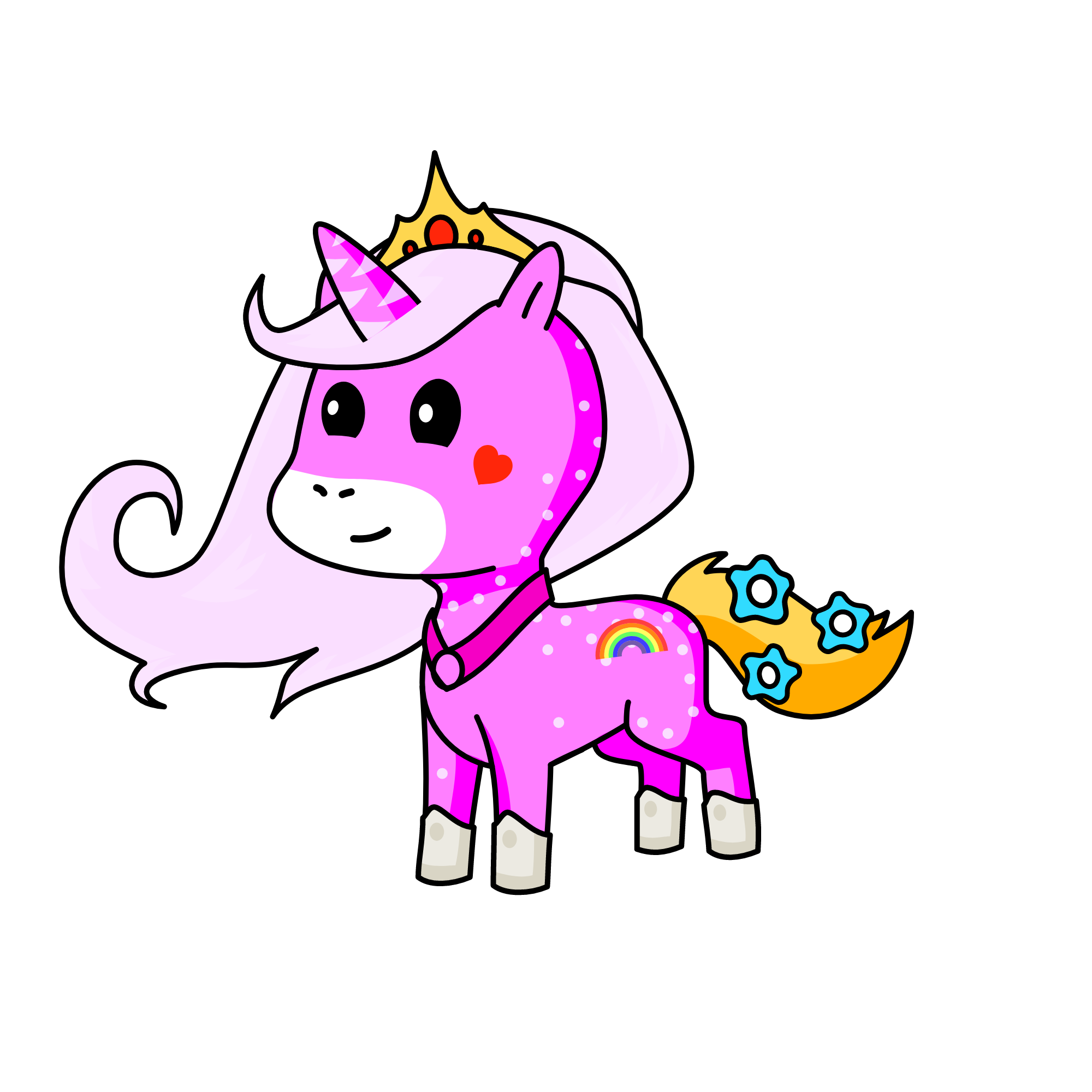 Cutey, the unicorn