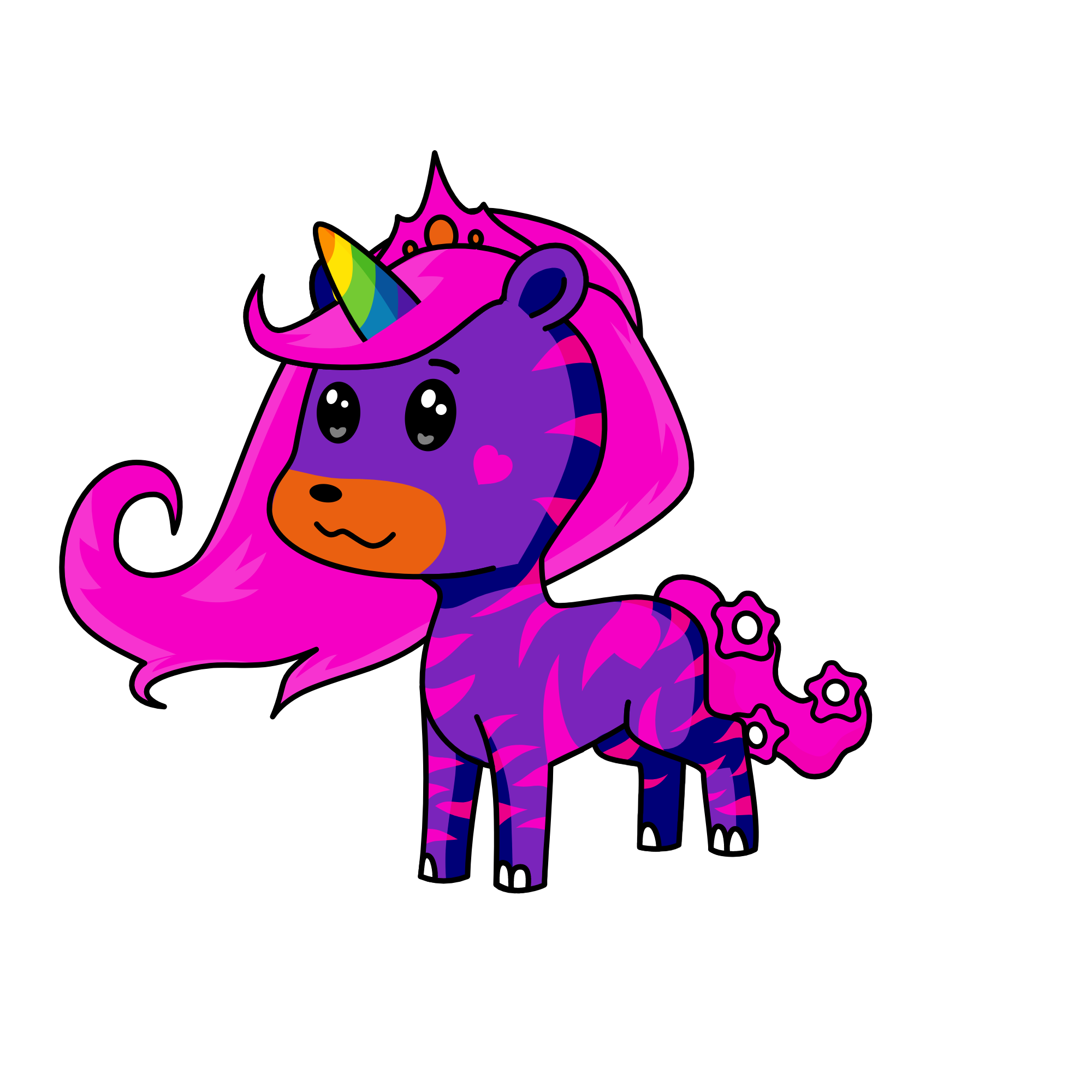 Rainbow Unicorn Cutie, the unicorn