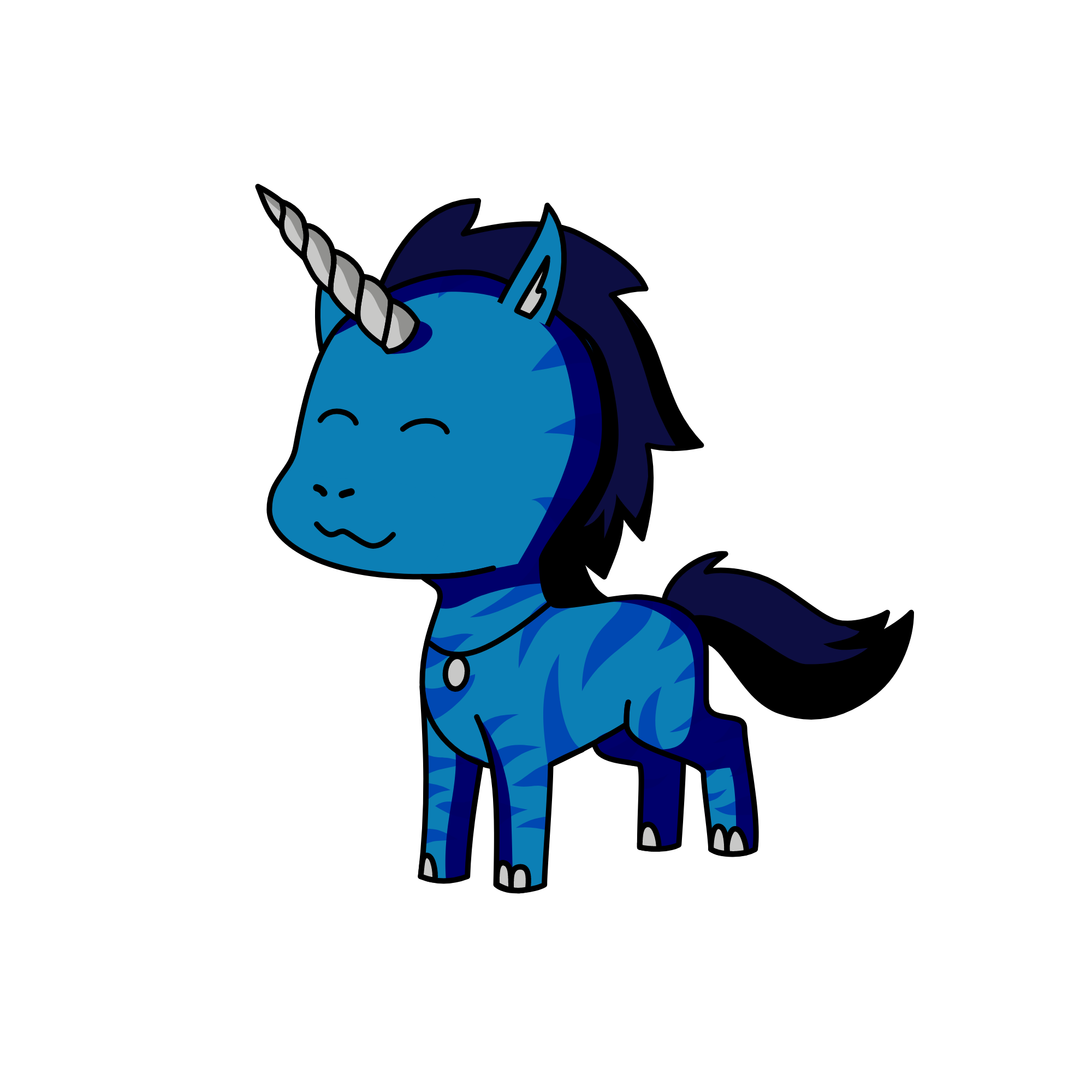 Bluie, the unicorn
