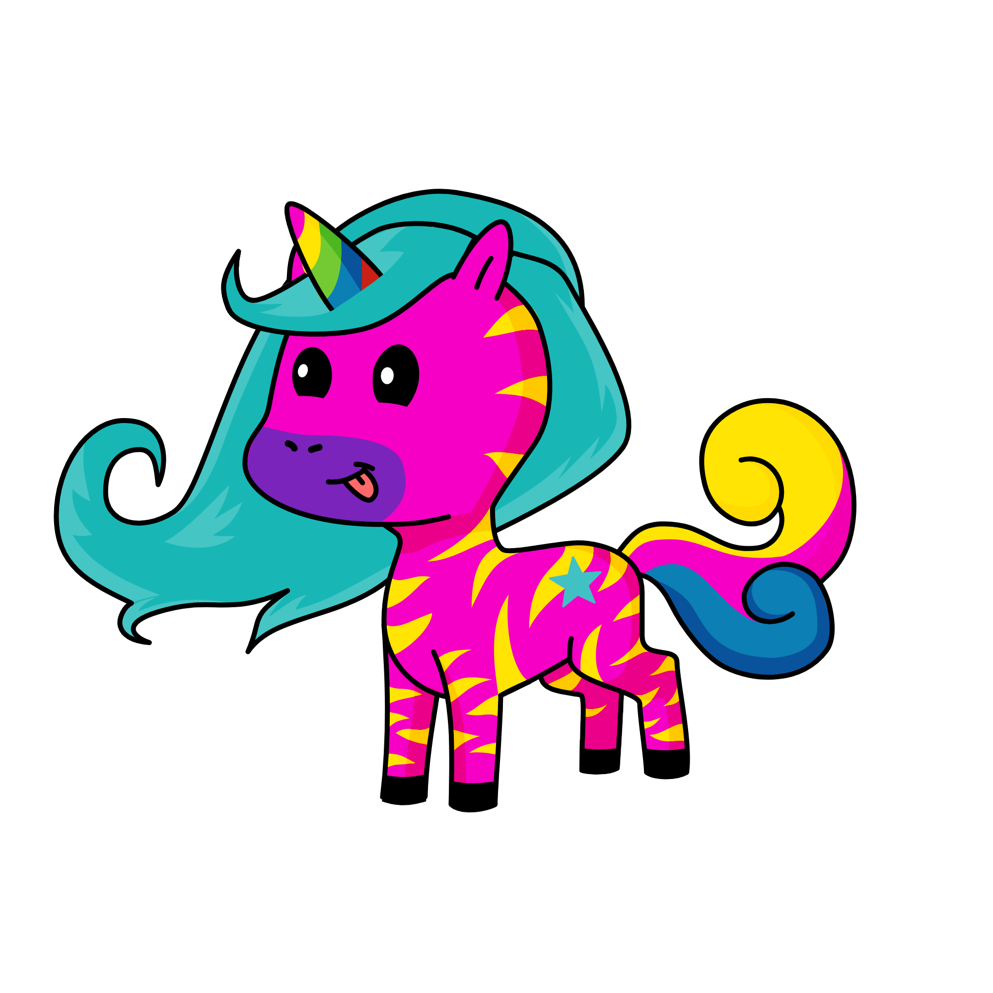 stripy, the unicorn