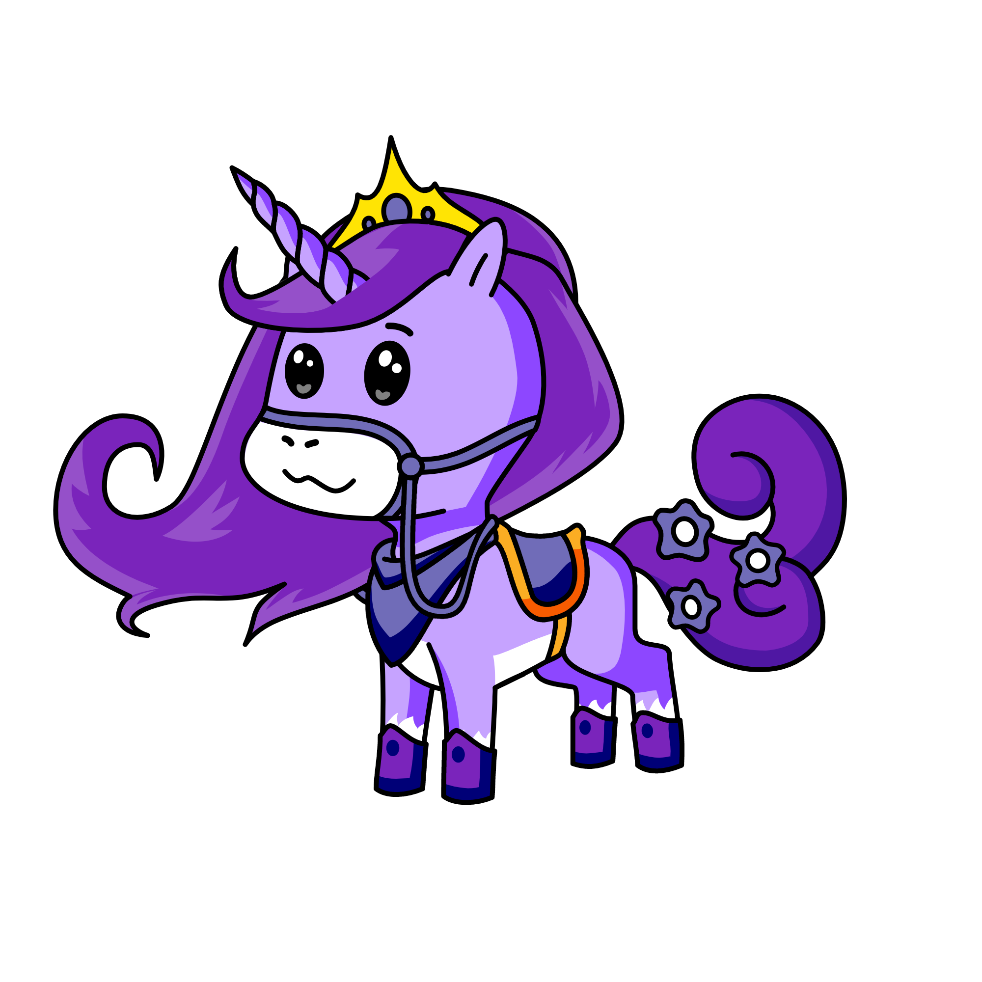 Moonlight Purple, the unicorn