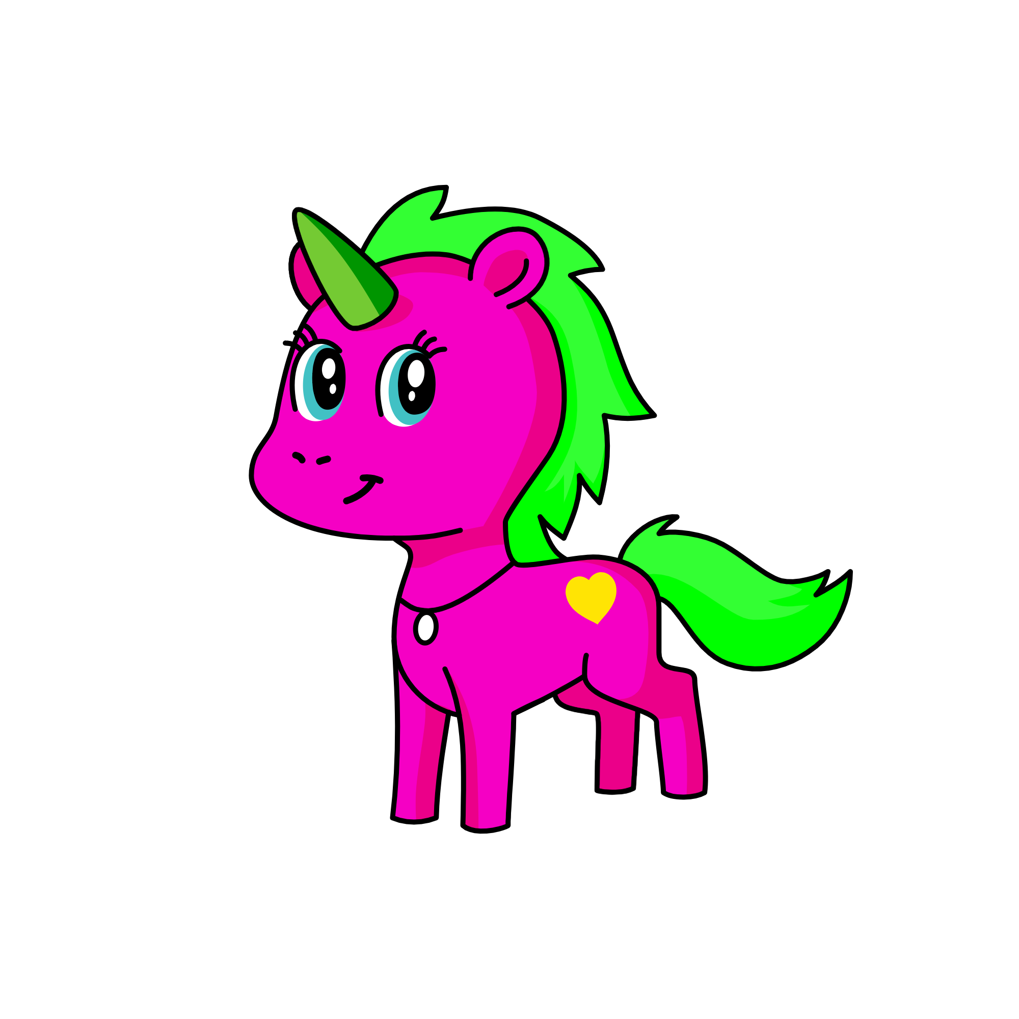Strawberry, the unicorn