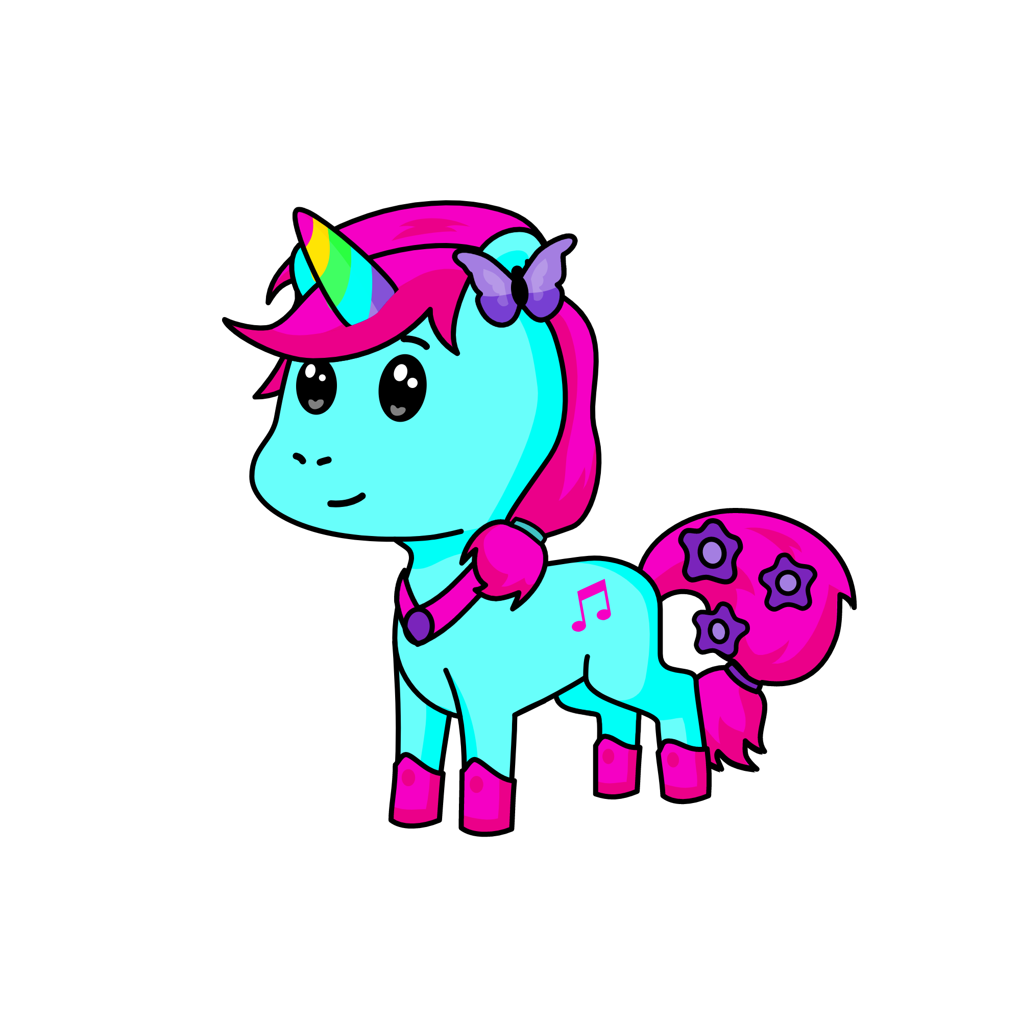 Melody, the unicorn