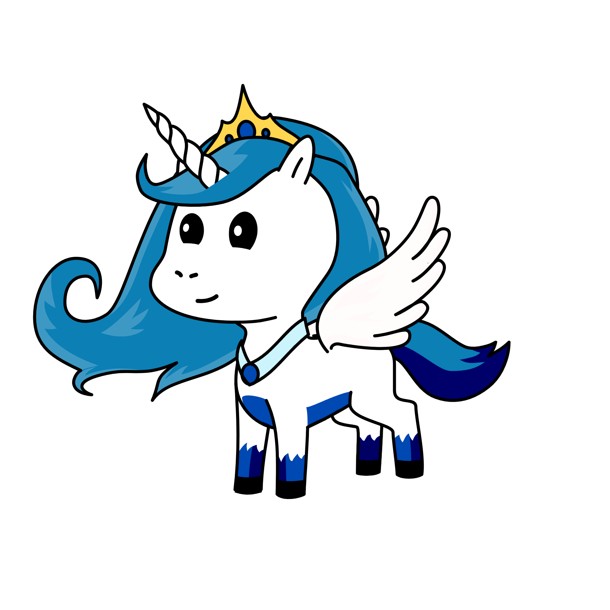princess snow moon, the unicorn