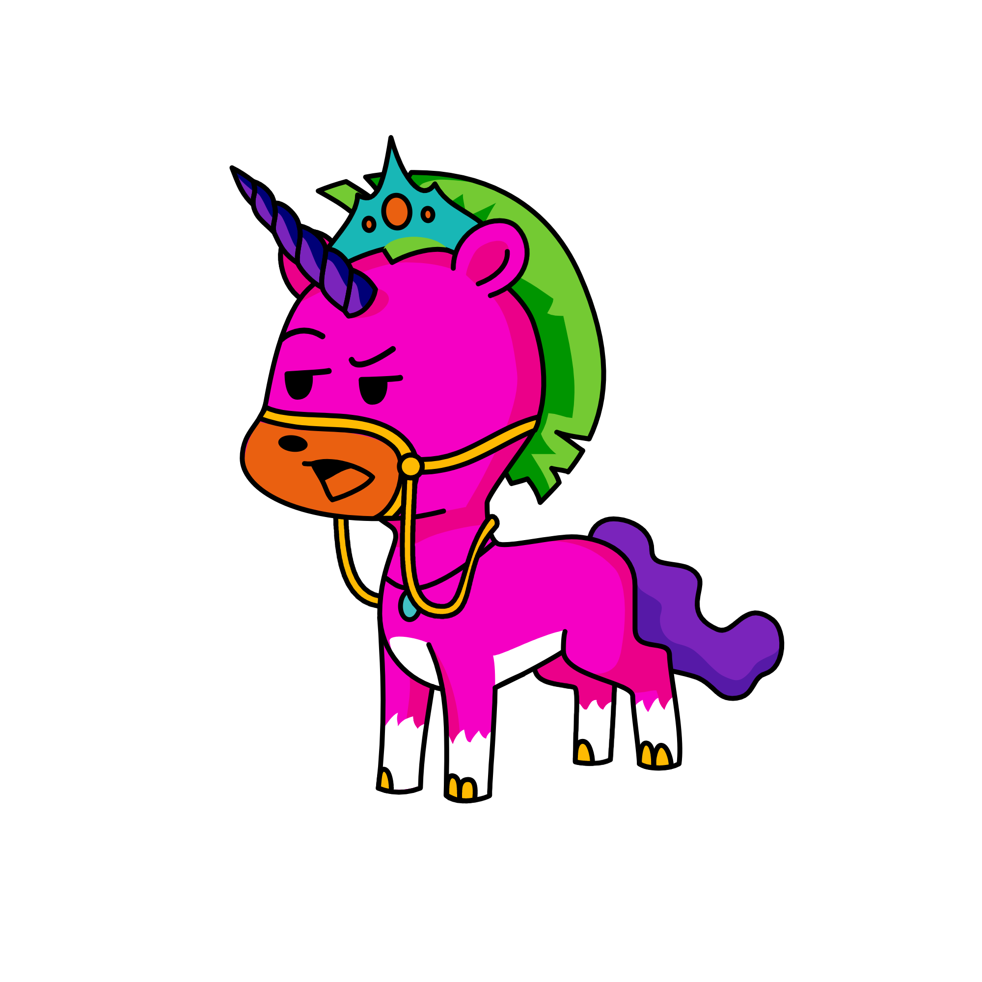 р, the unicorn
