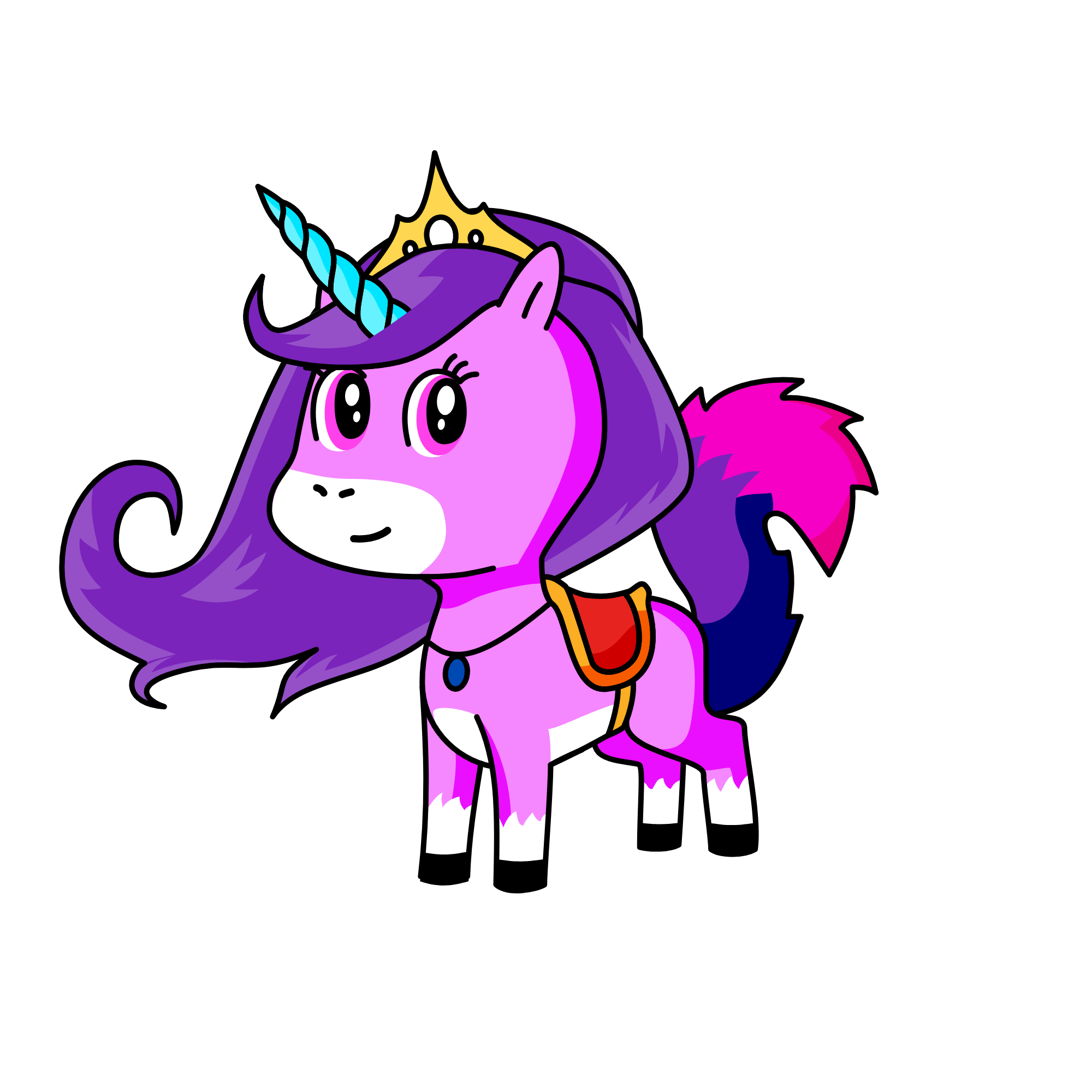 princess pink pie, the unicorn