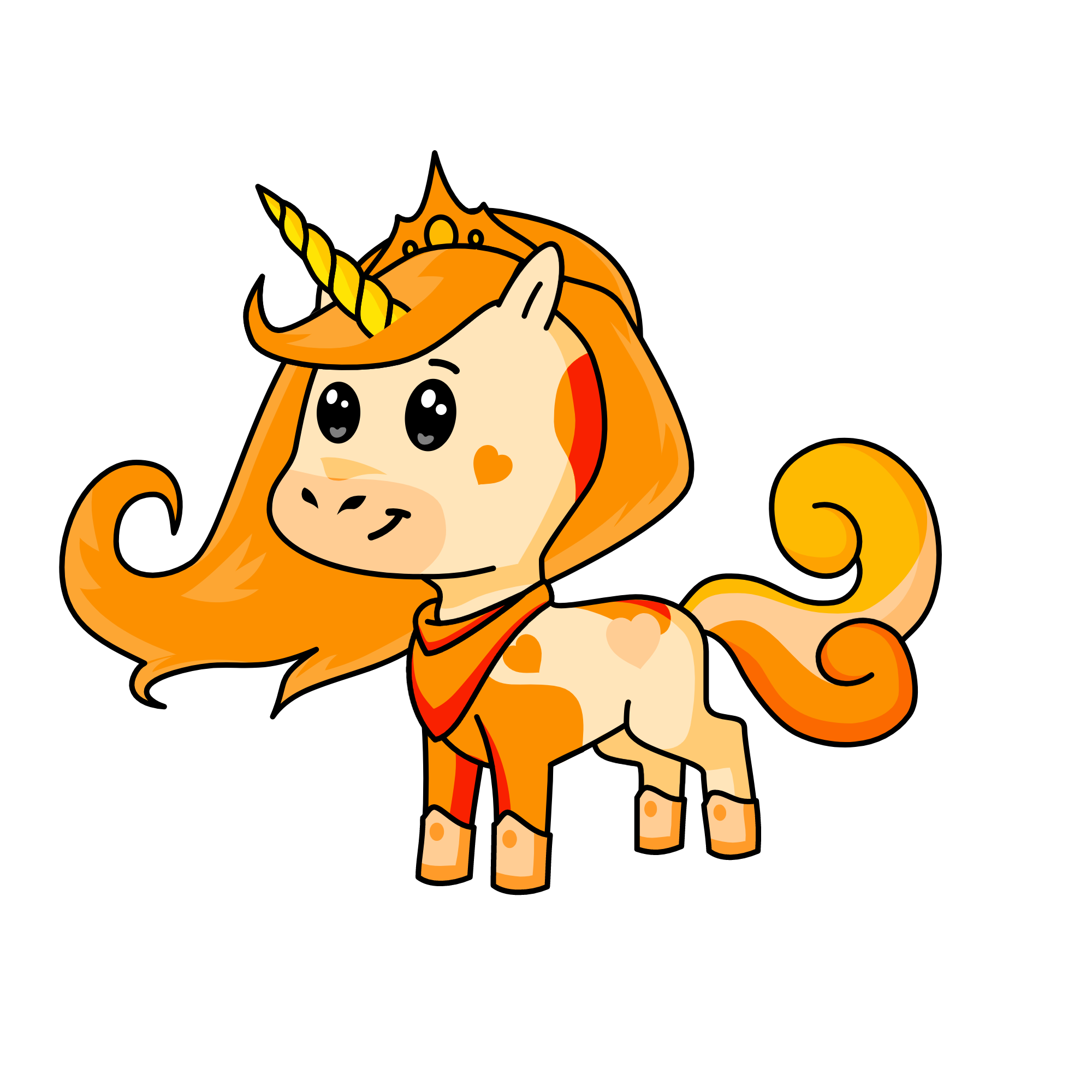Orange Leigh, the unicorn