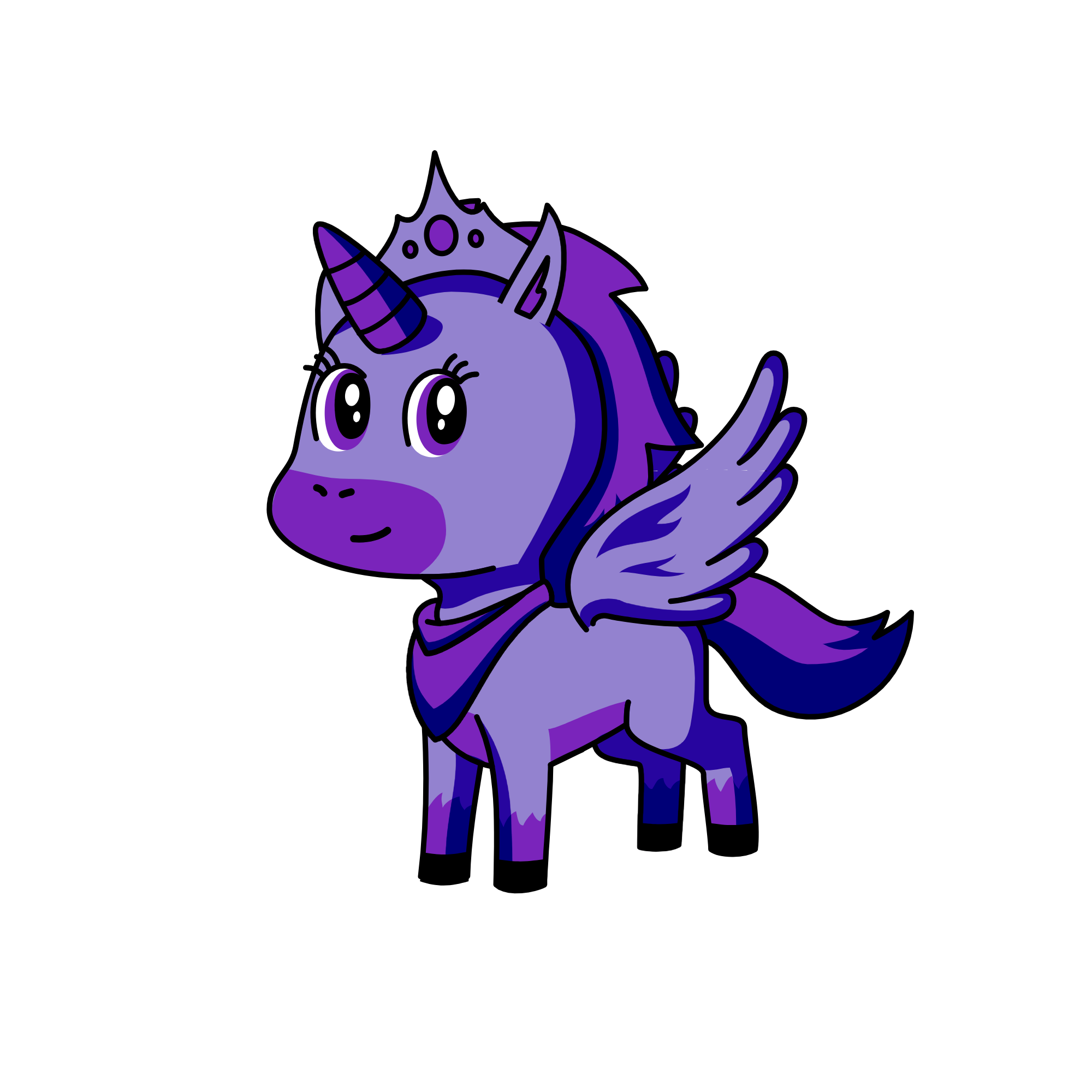 violet, the unicorn