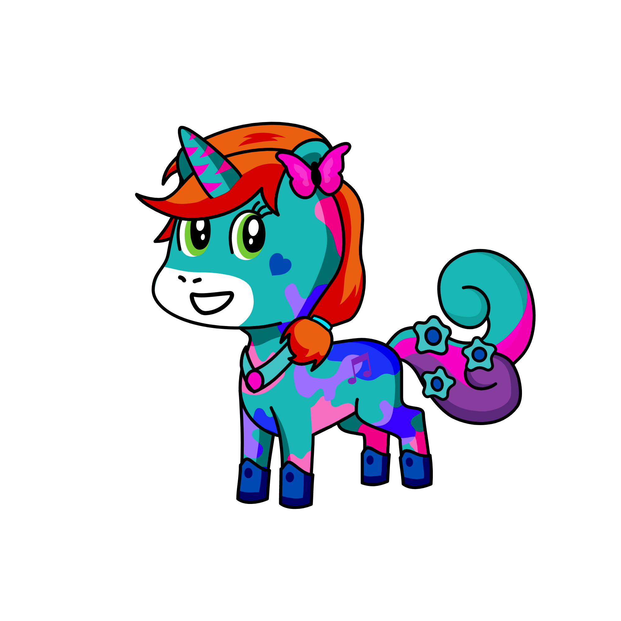 camo, the unicorn