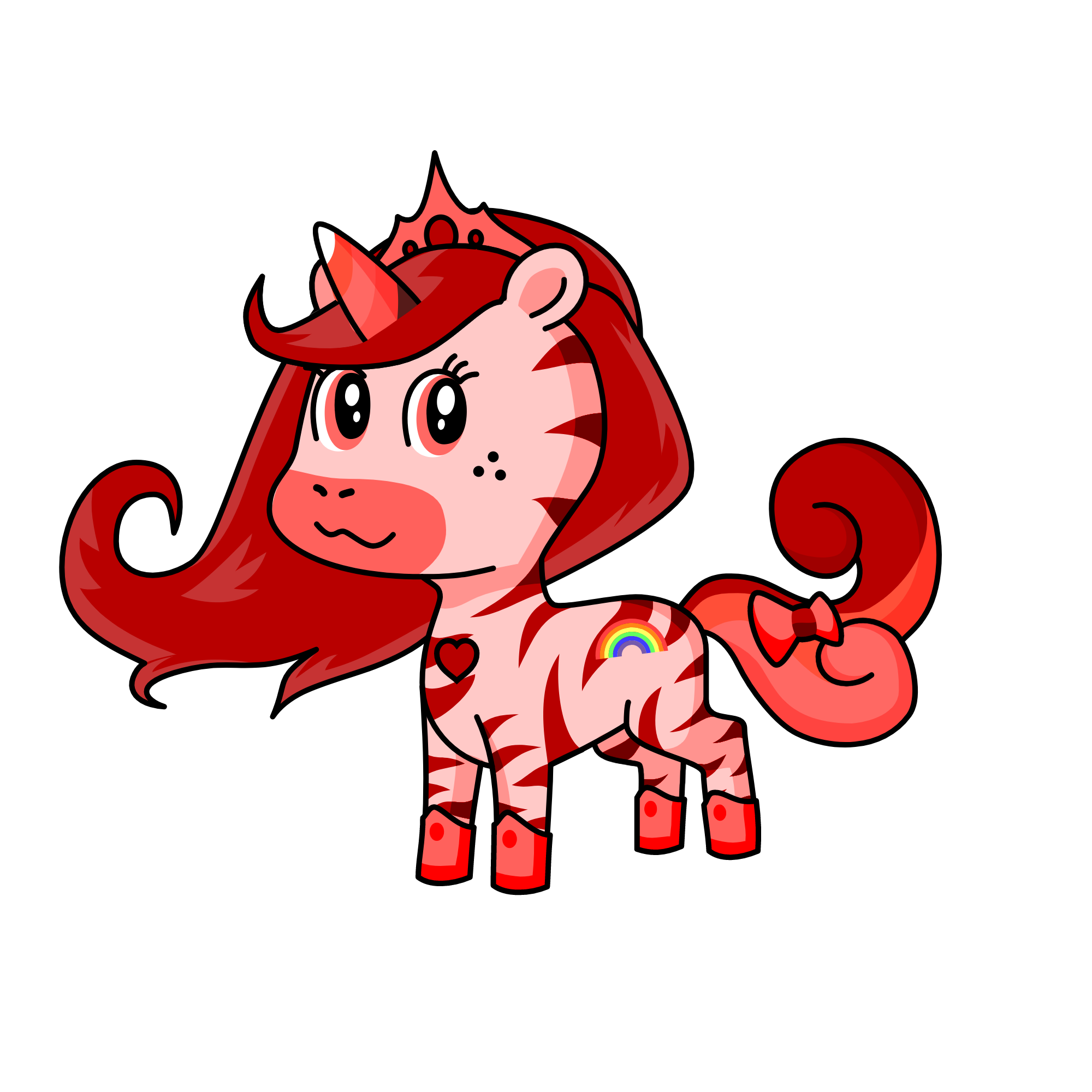 Pinkacorn, the unicorn