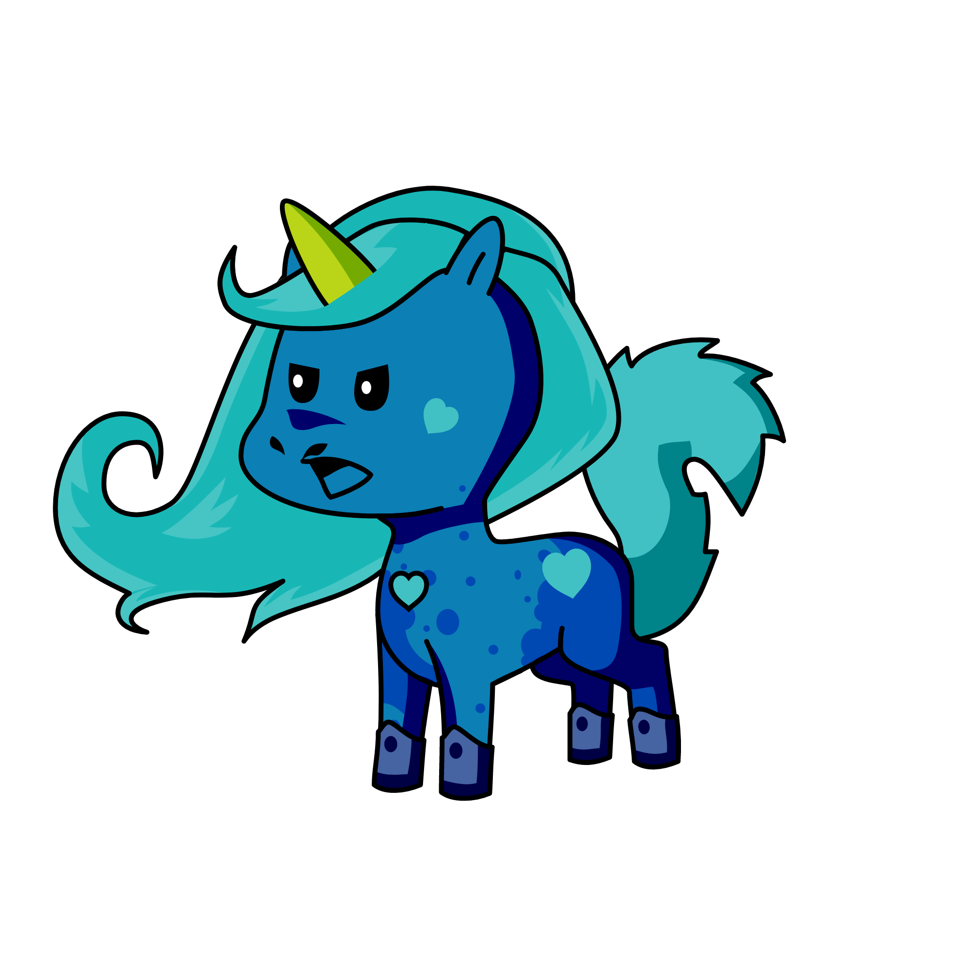 BlueSkye, the unicorn