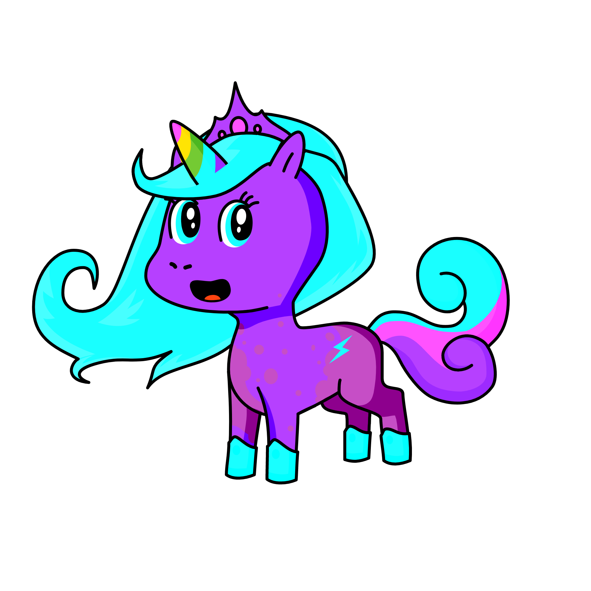 Princess Catania, the unicorn
