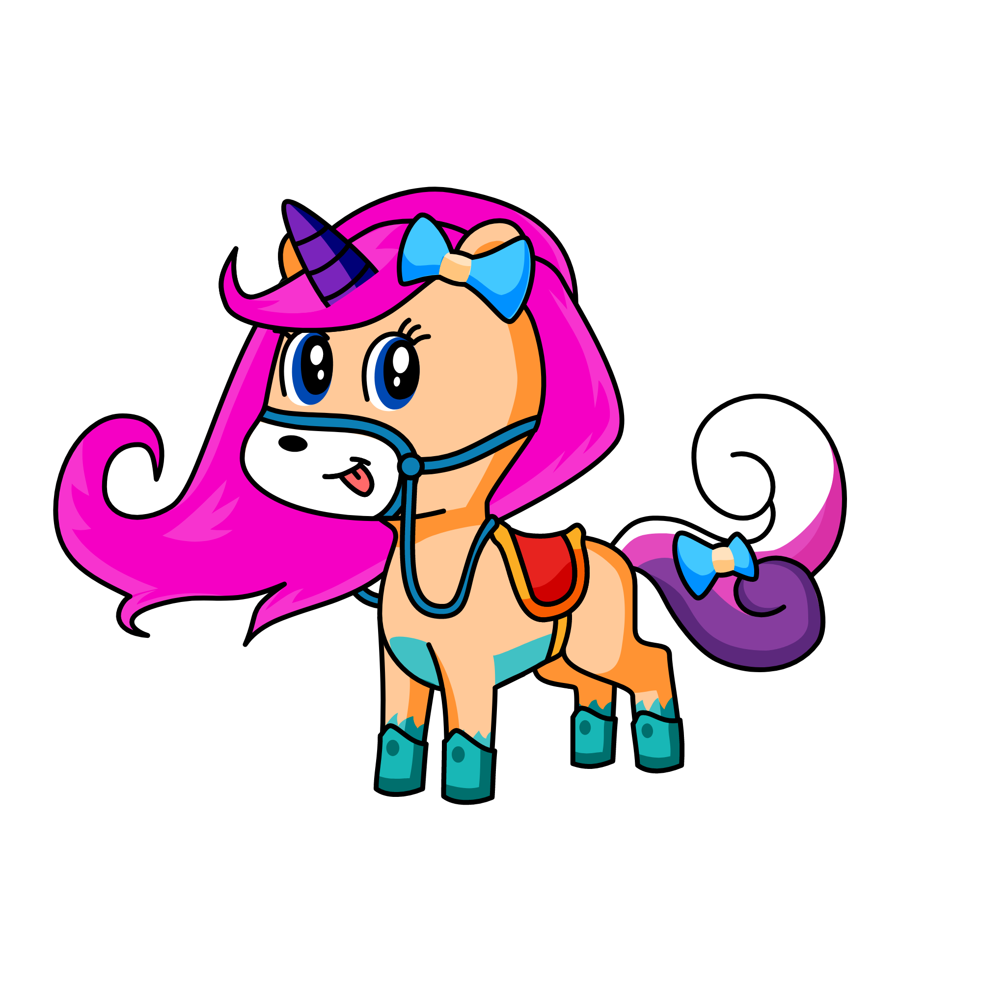 princesa unicornio arcoiris, the unicorn
