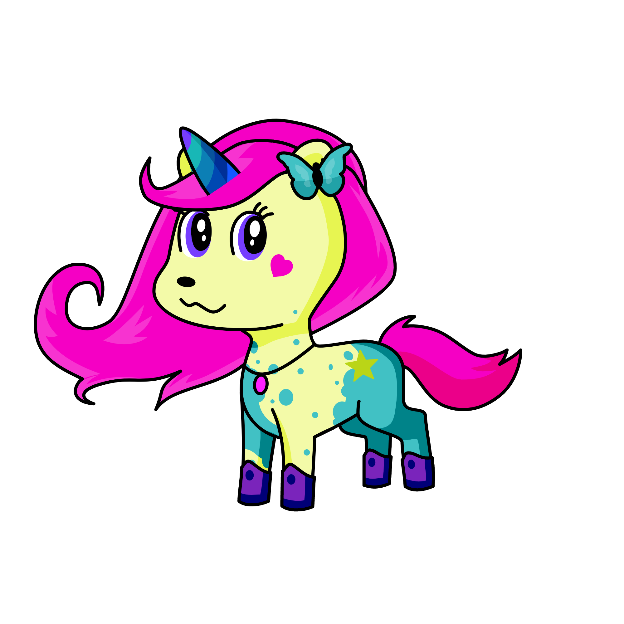 butterflie, the unicorn