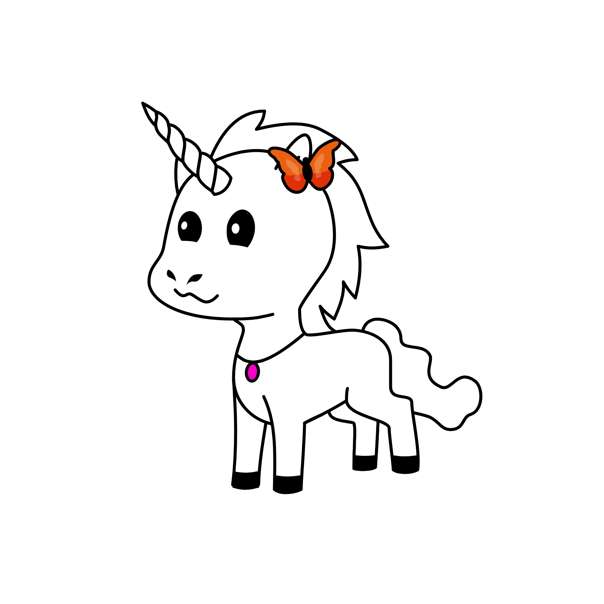 Happy, the unicorn