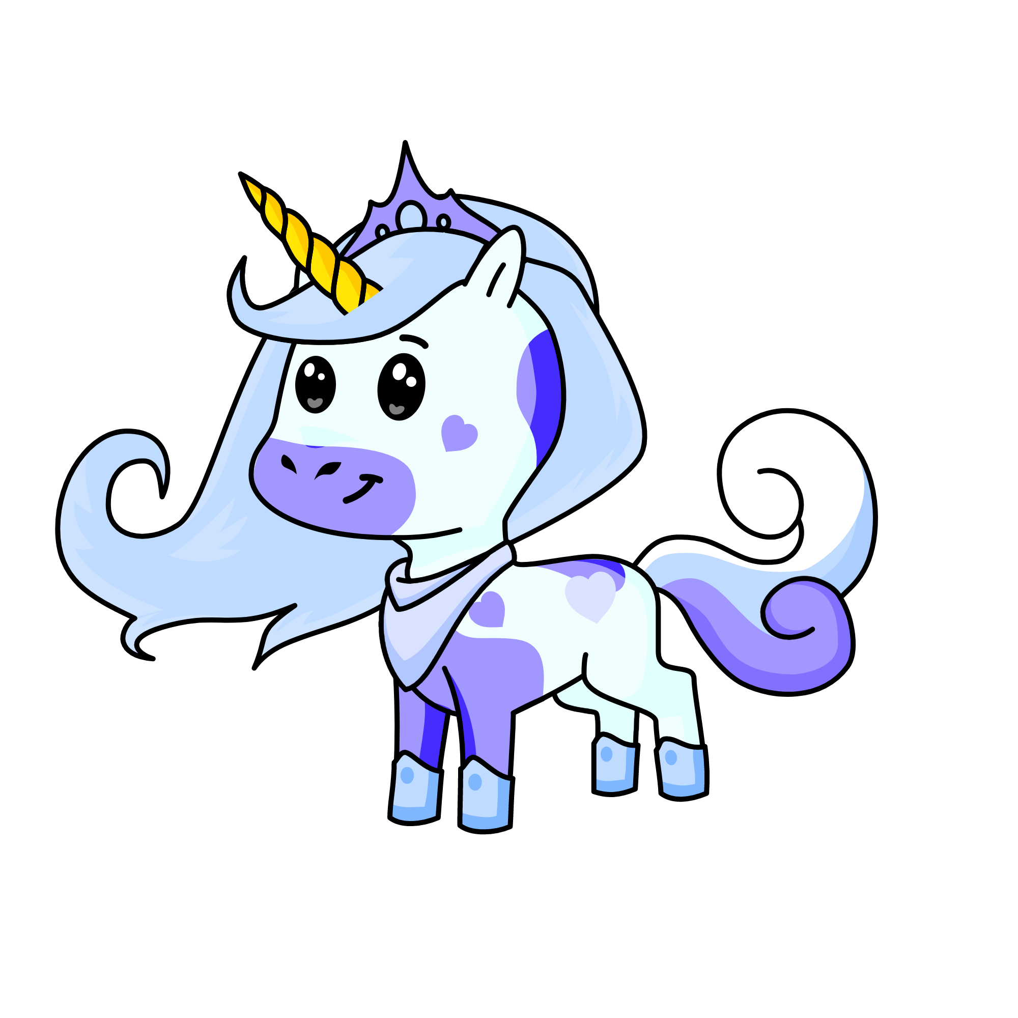 Iceley, the unicorn