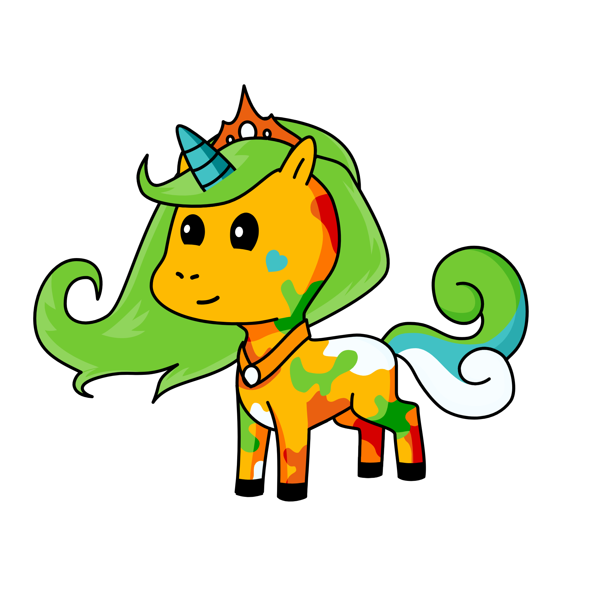 Princess Sahara, the unicorn