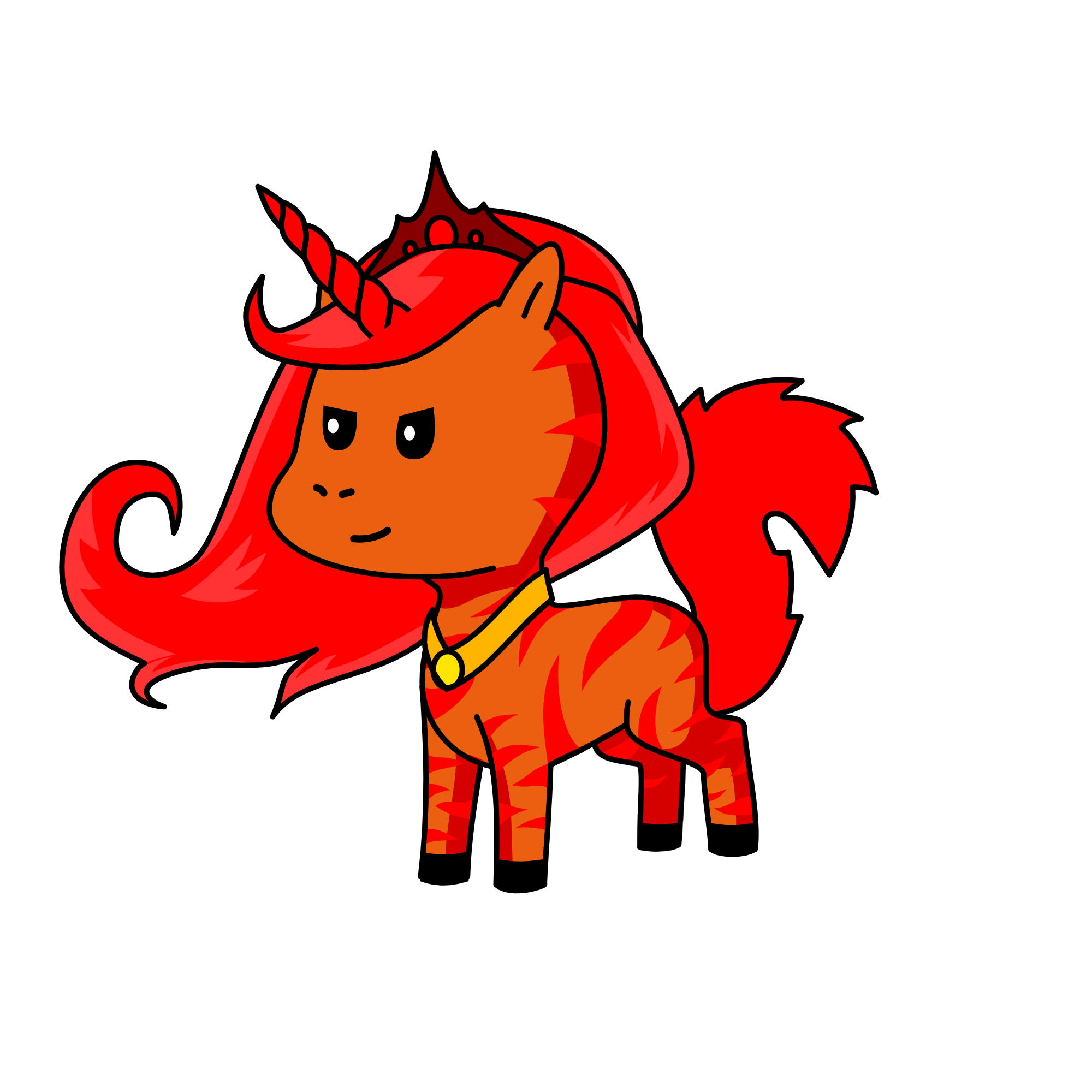 Flame, the unicorn