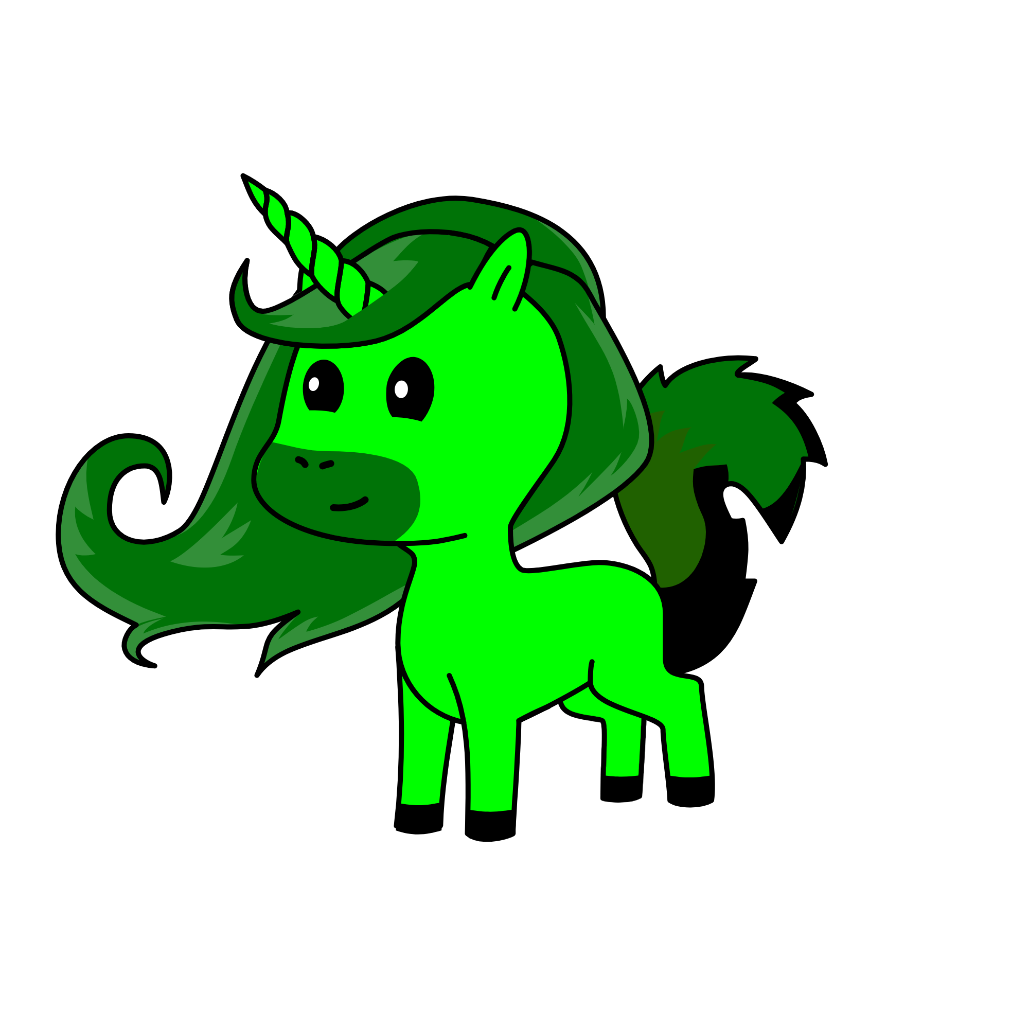 Grass, the unicorn