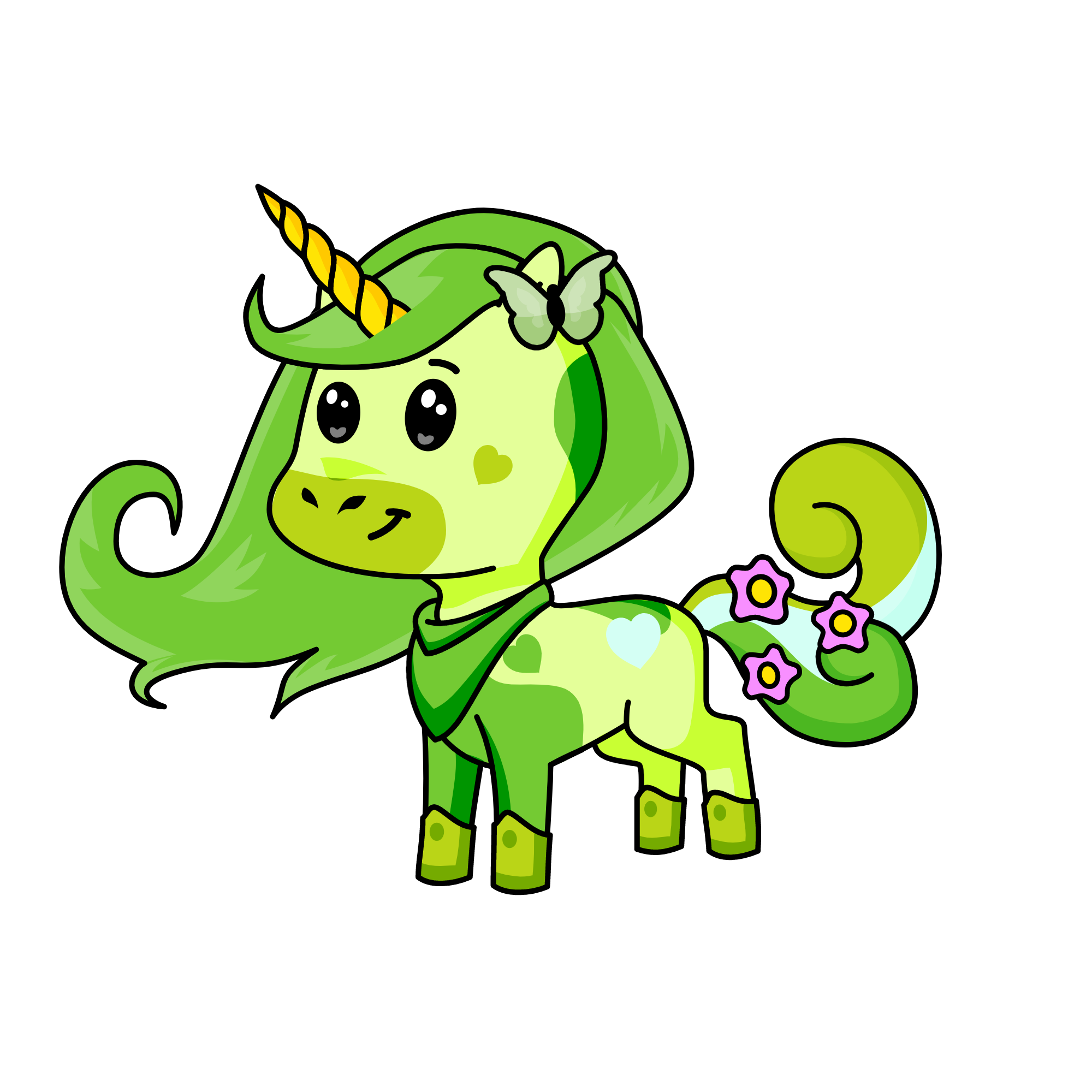 Grassee, the unicorn