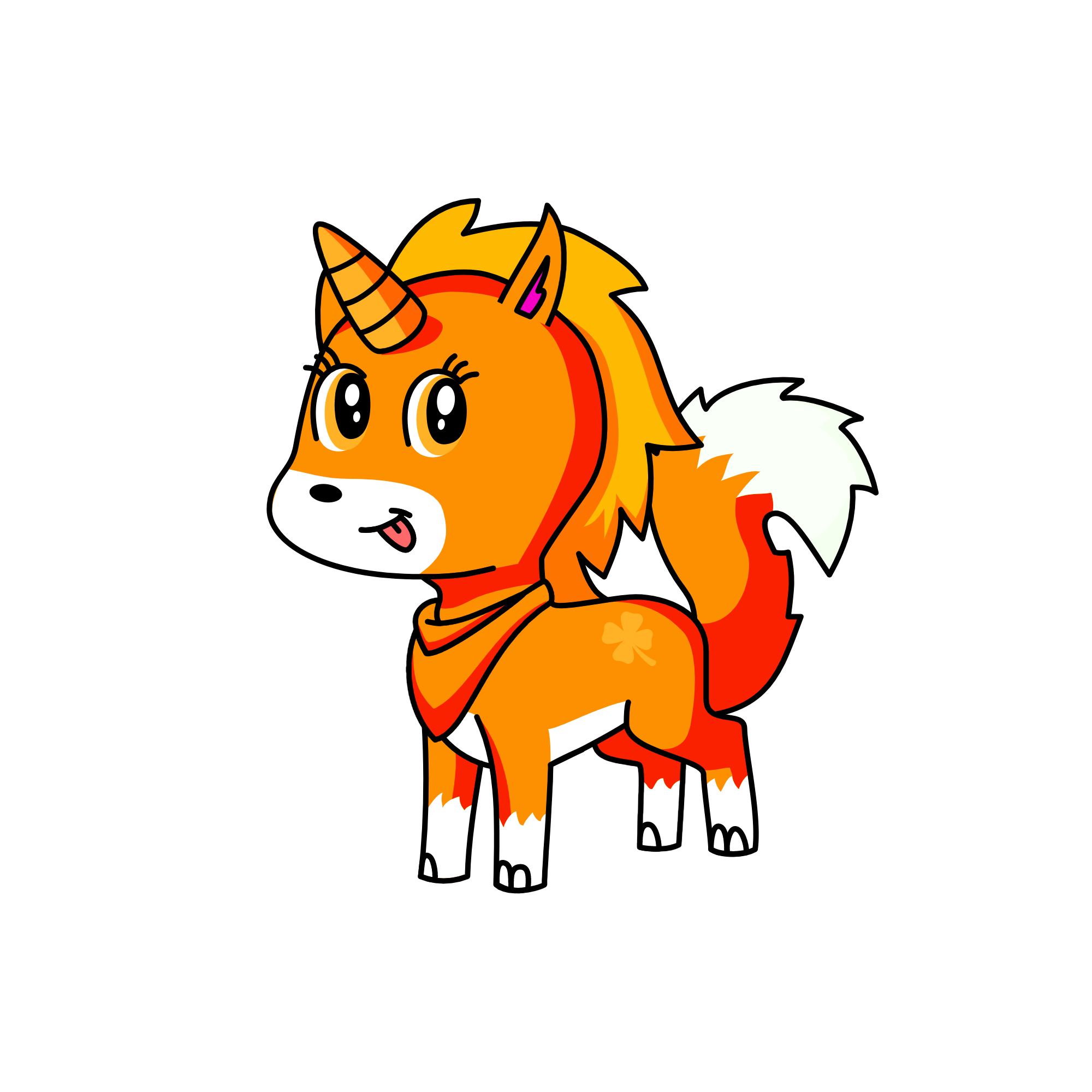 foxy the foxcorn, the unicorn
