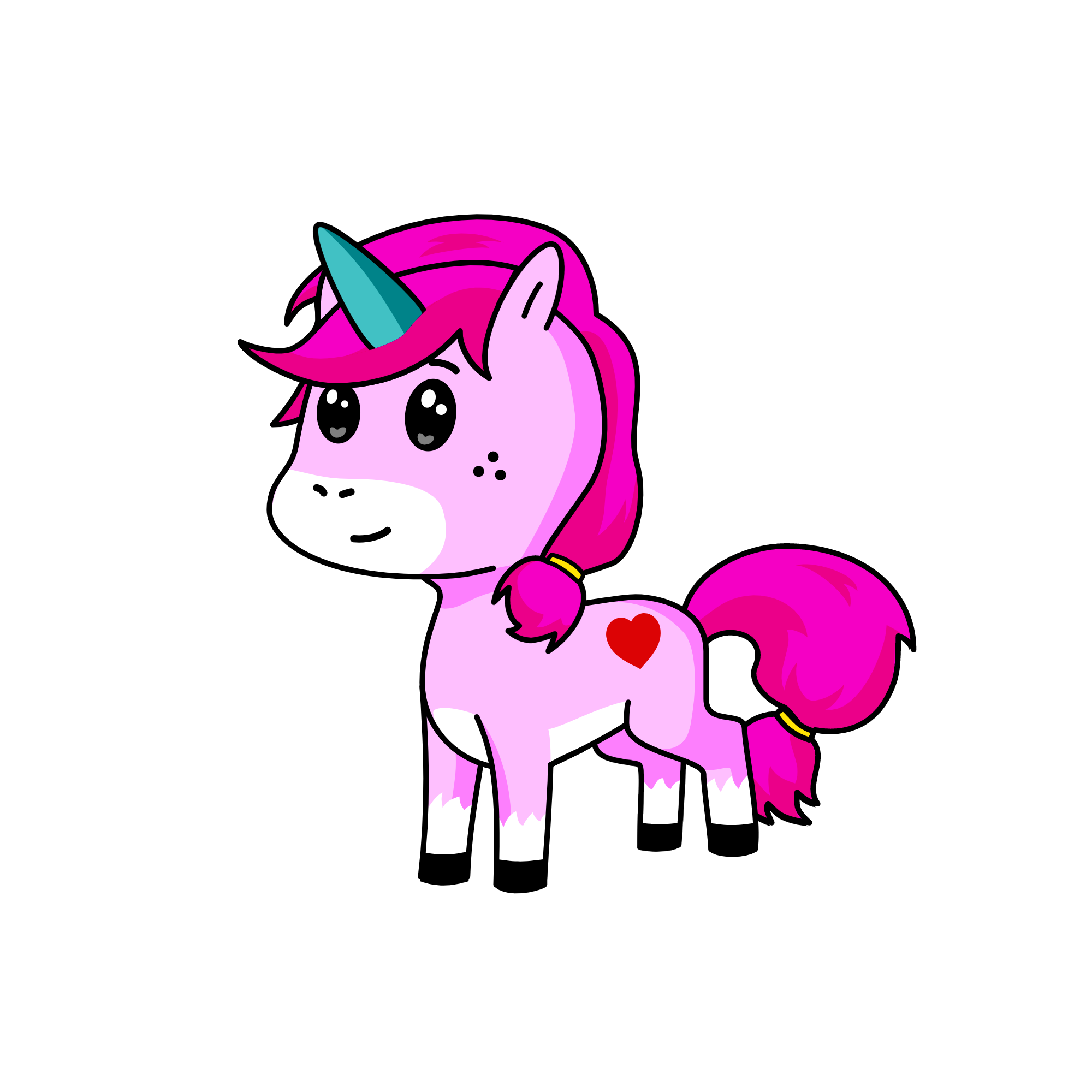 Pinky, the unicorn