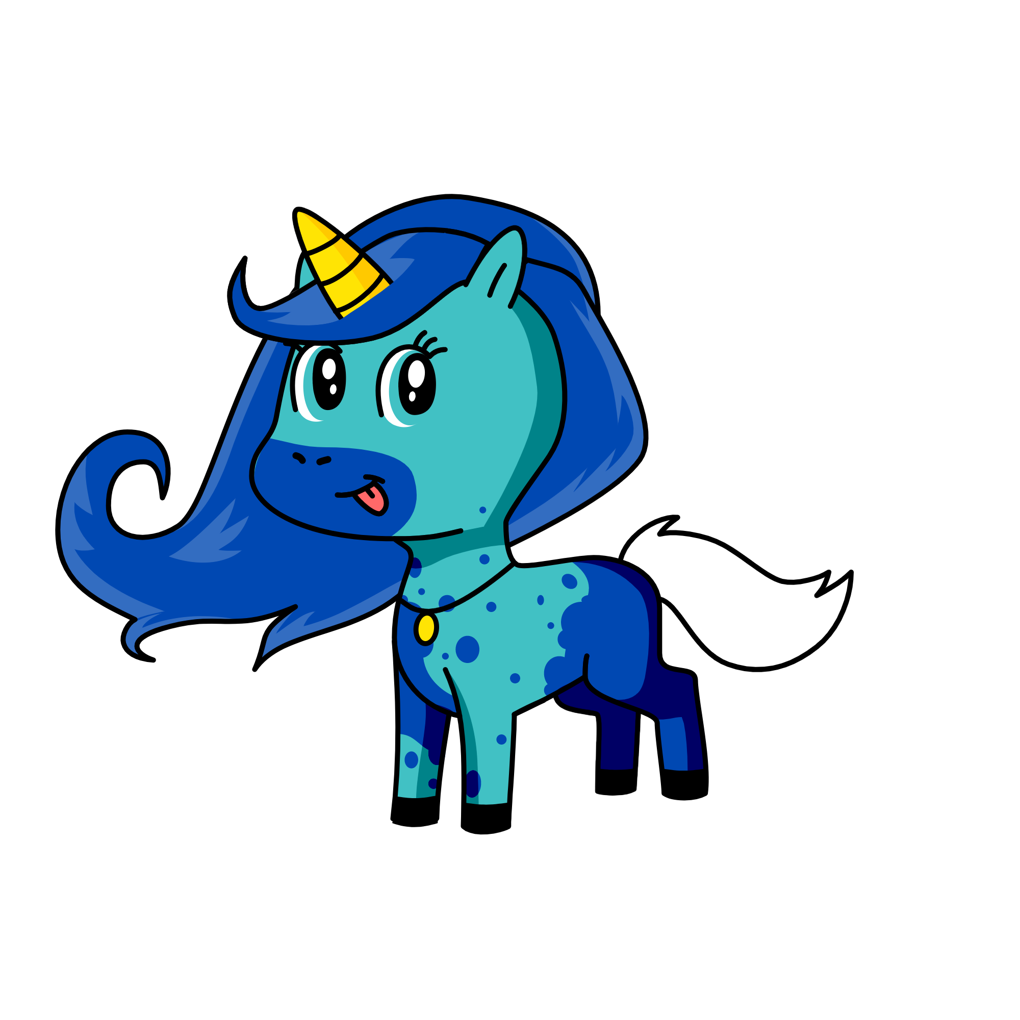 Splash, the unicorn