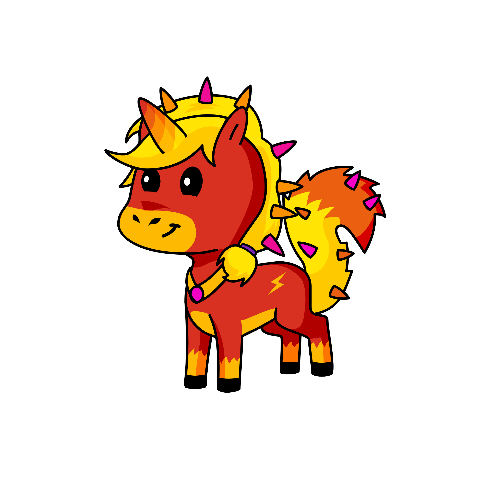 Fire, the unicorn